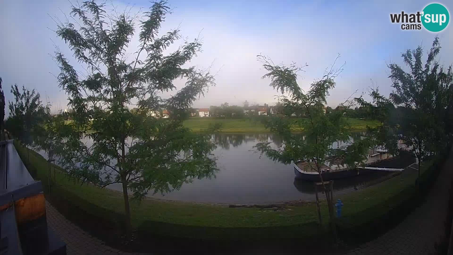 Sisak live webcam pogled na reku Kolpu
