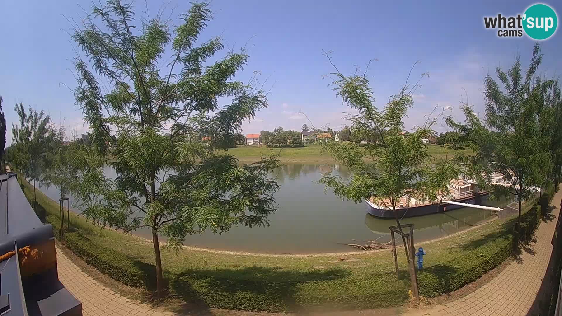 Sisak webcam en vivo Kolpa river view – Croacia
