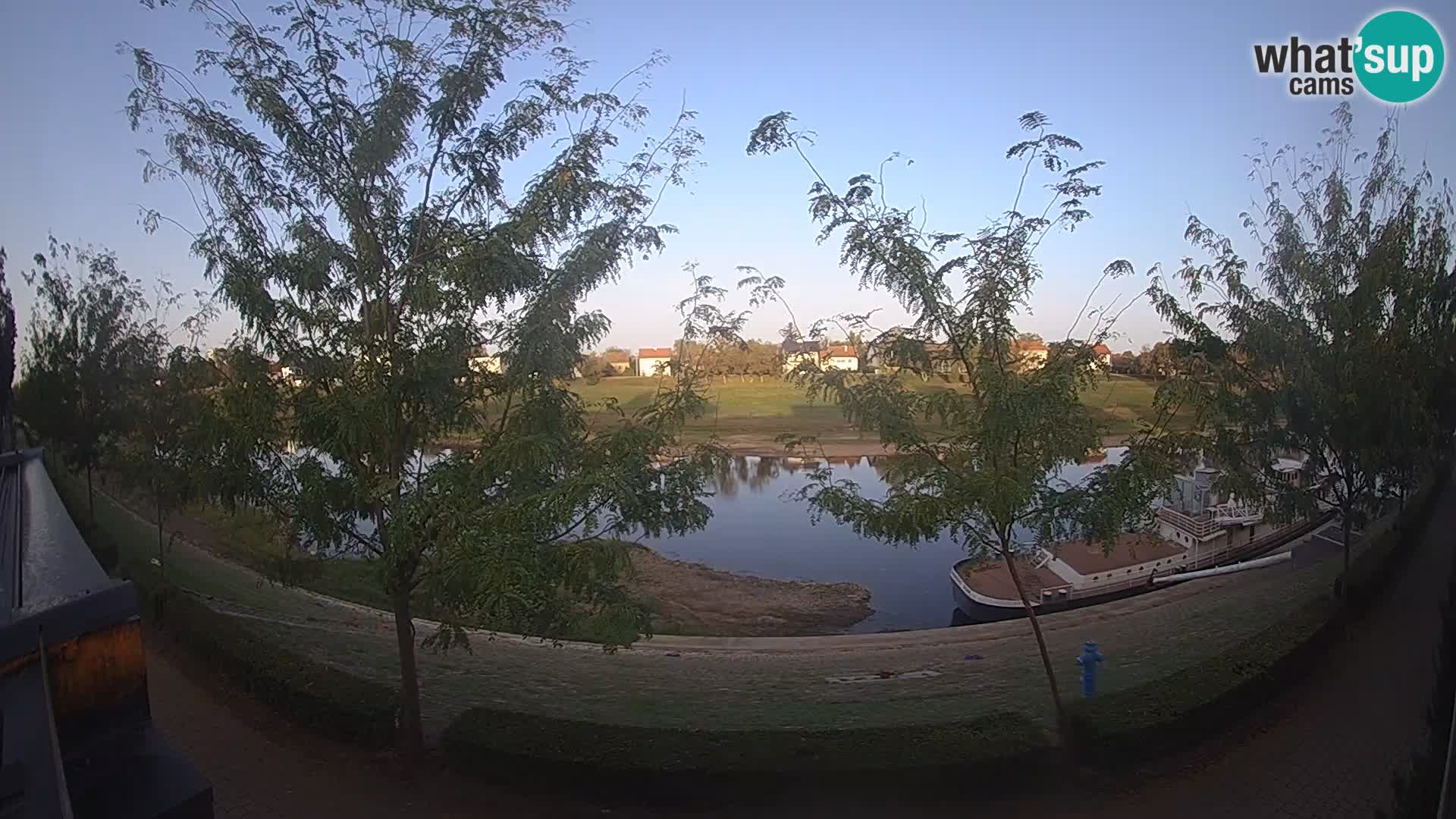 Sisak live webcam – vista sul fiume Kolpa – Croazia