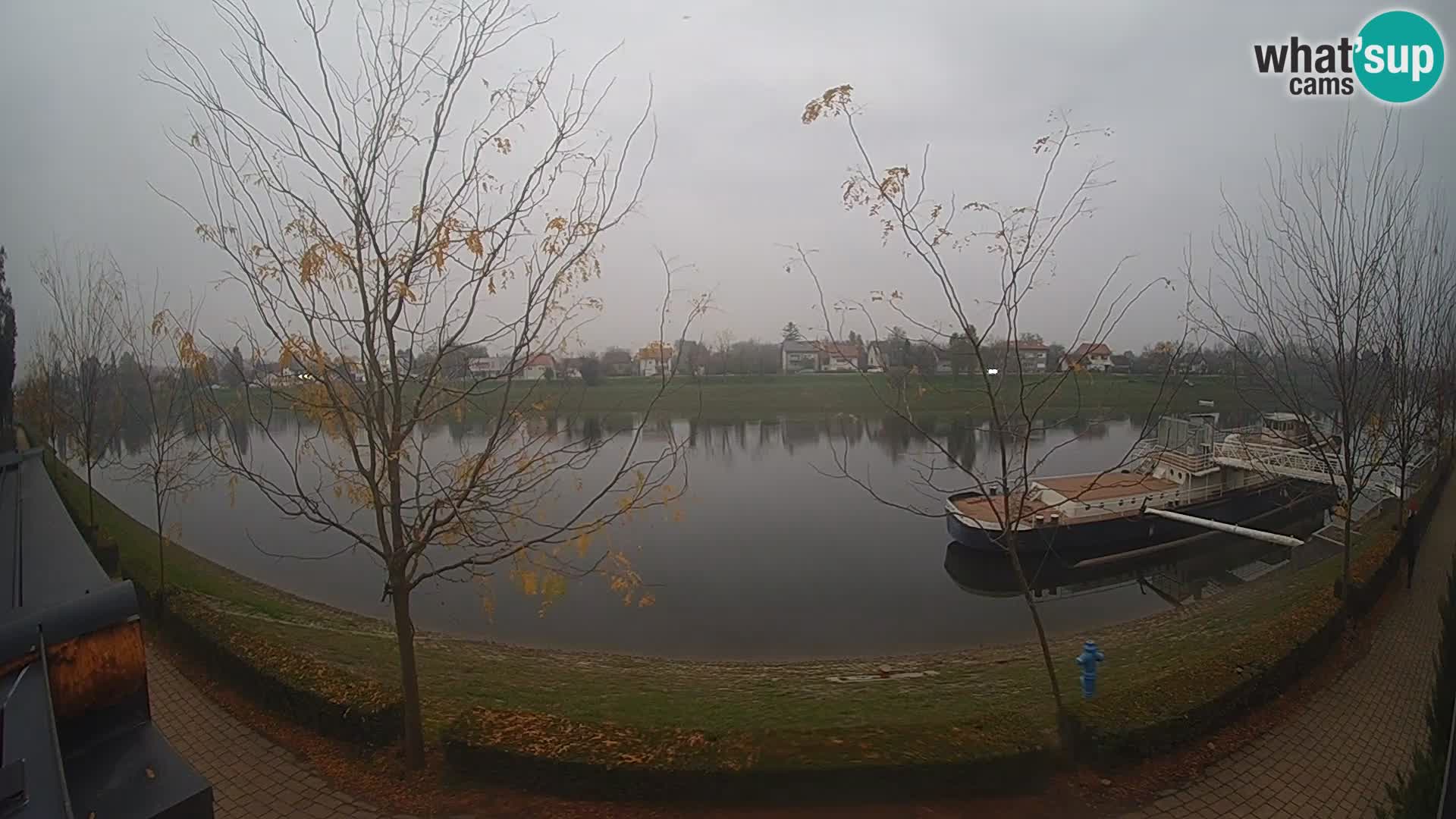 Sisak live webcam Kolpa river view – Croatia