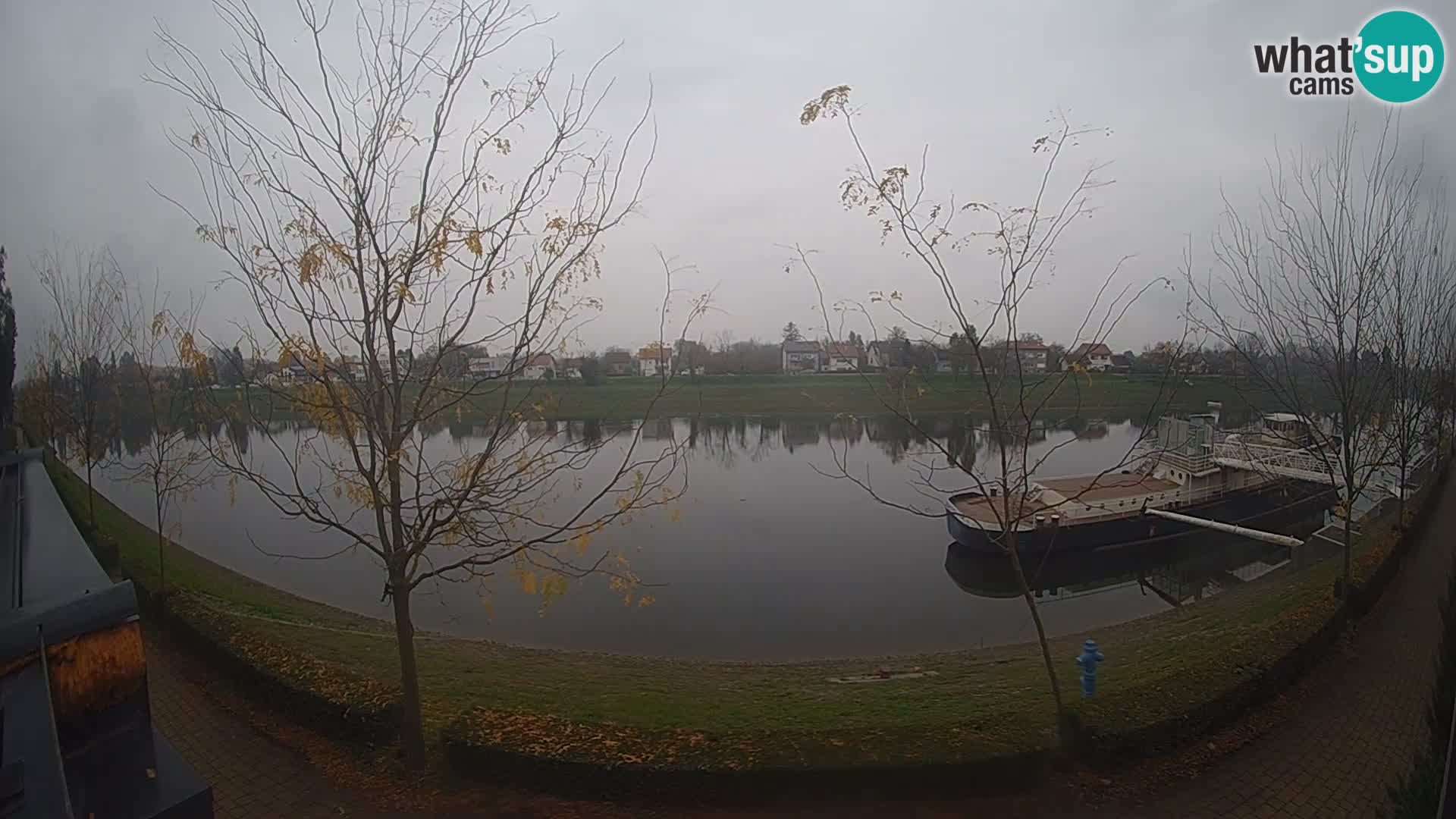 Sisak live webcam Kolpa river view – Croatia