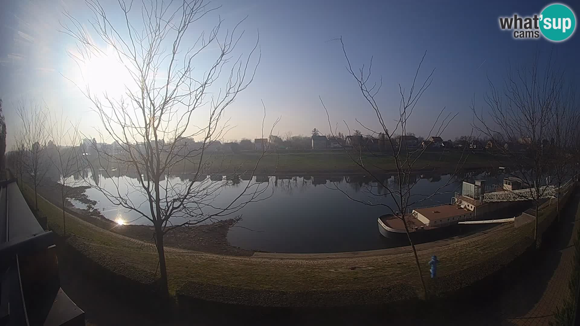 Sisak live webcam – vista sul fiume Kolpa – Croazia