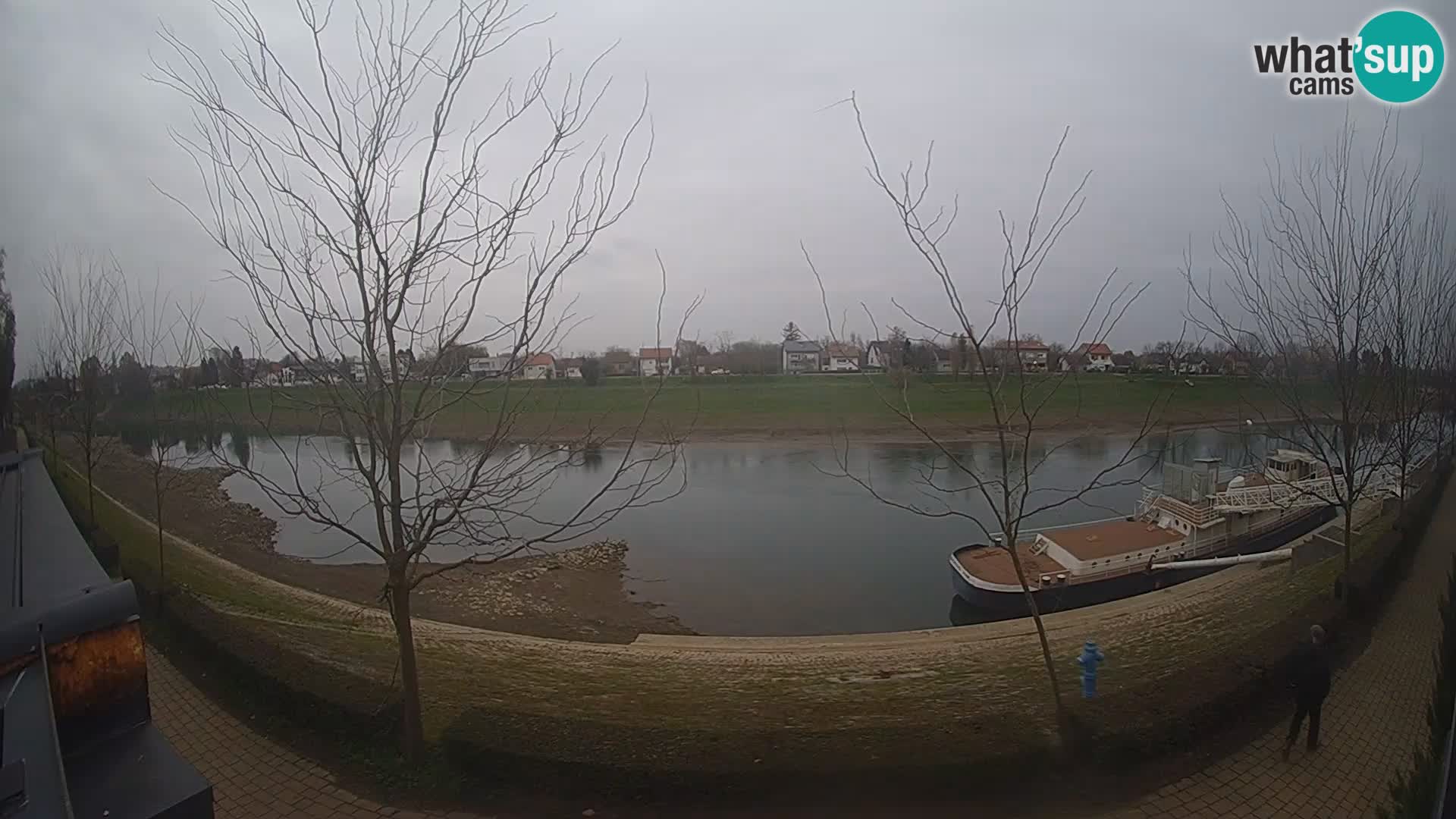 Sisak live webcam – vista sul fiume Kolpa – Croazia