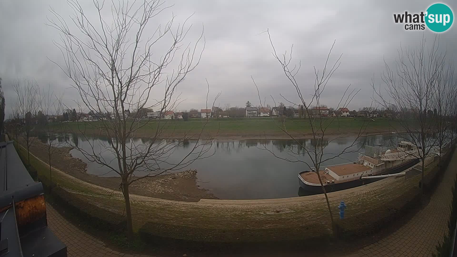 Sisak live webcam – vista sul fiume Kolpa – Croazia