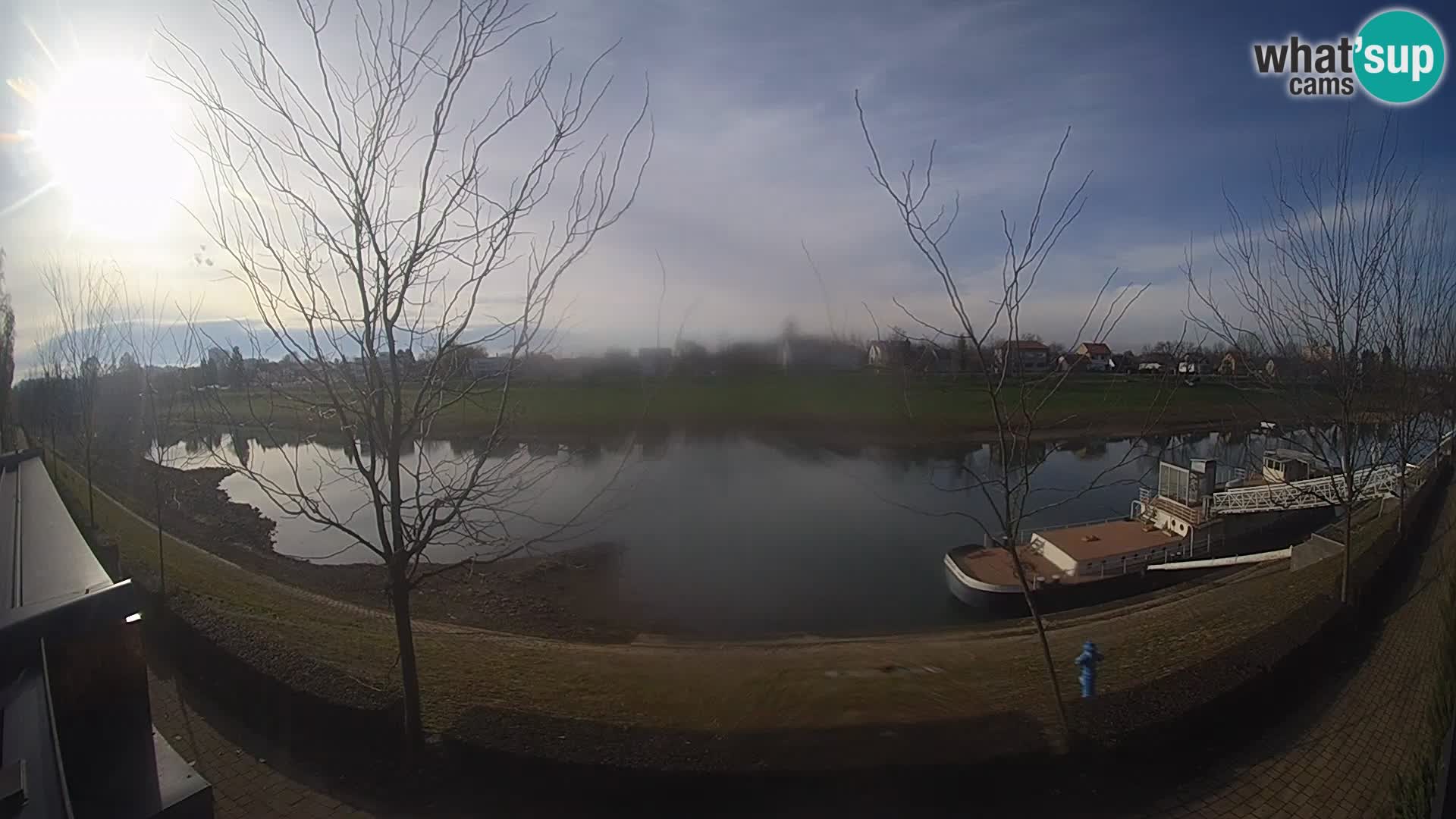 Sisak Live-Webcam Blick auf den Fluss Kolpa – Kroatien