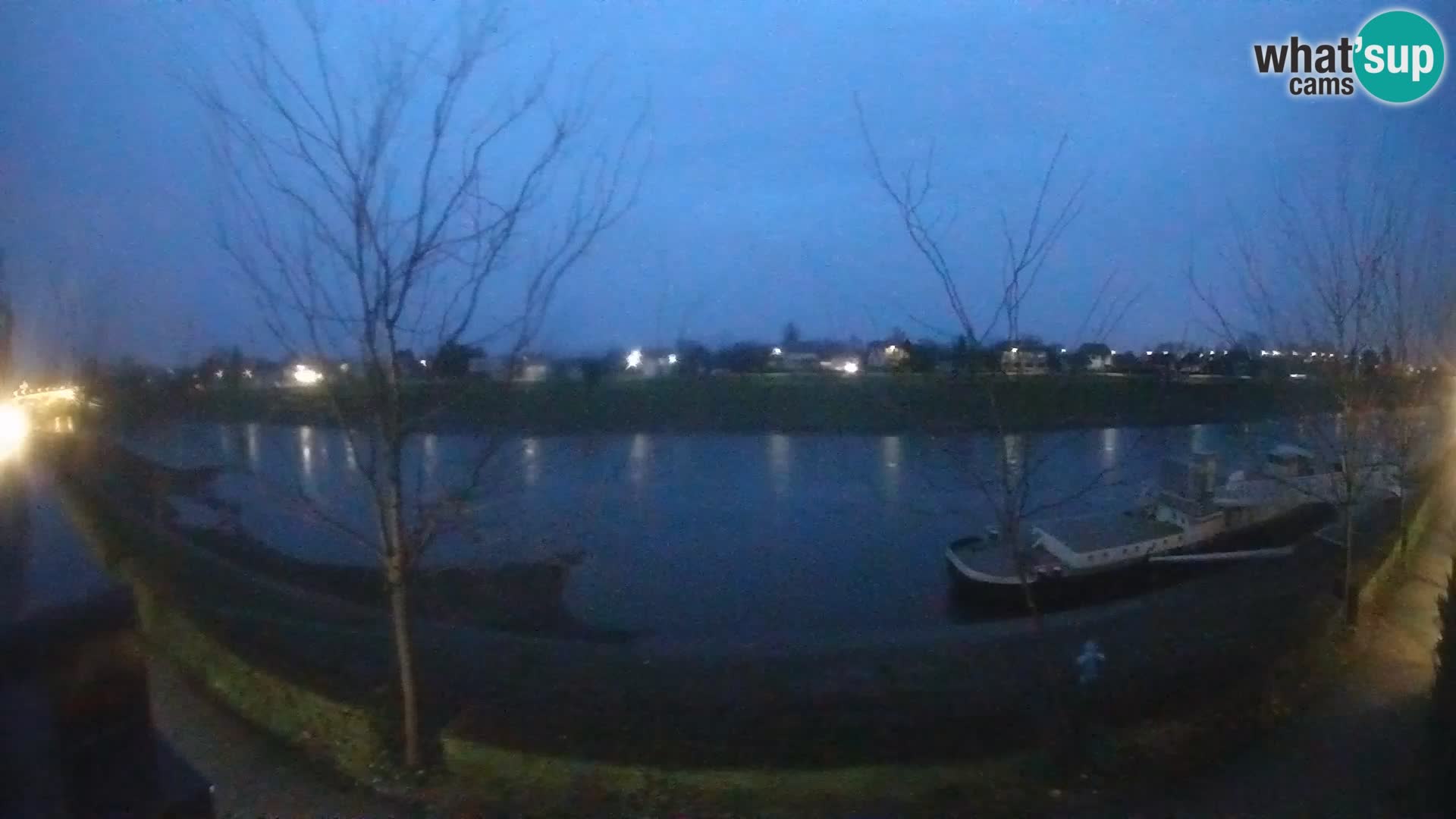 Sisak live webcam – vista sul fiume Kolpa – Croazia