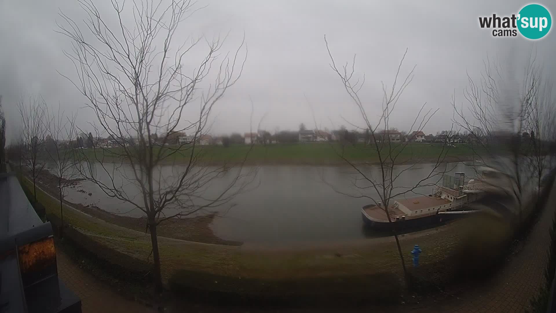 Sisak live webcam – vista sul fiume Kolpa – Croazia