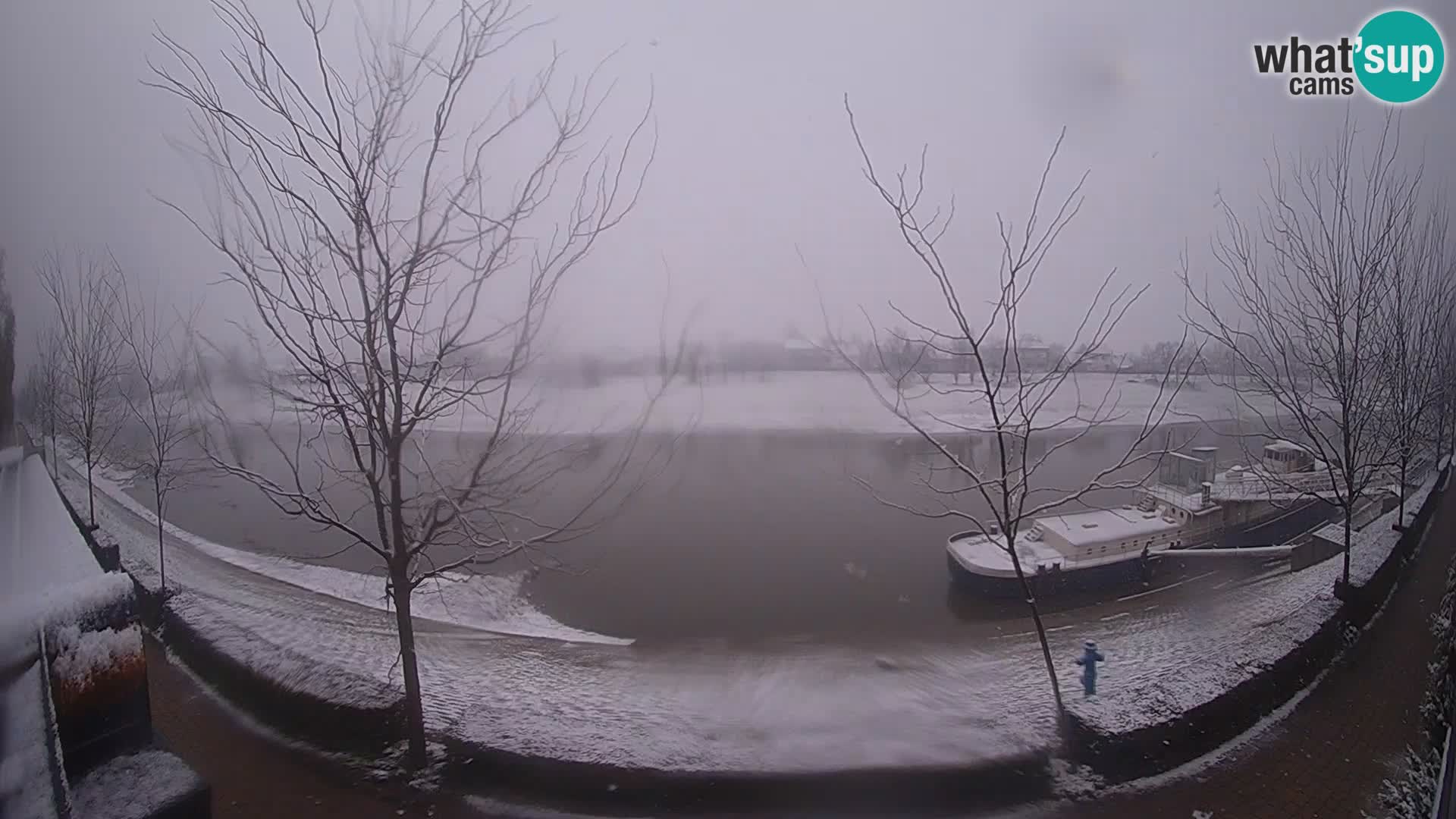 Sisak live webcam pogled na reku Kolpu