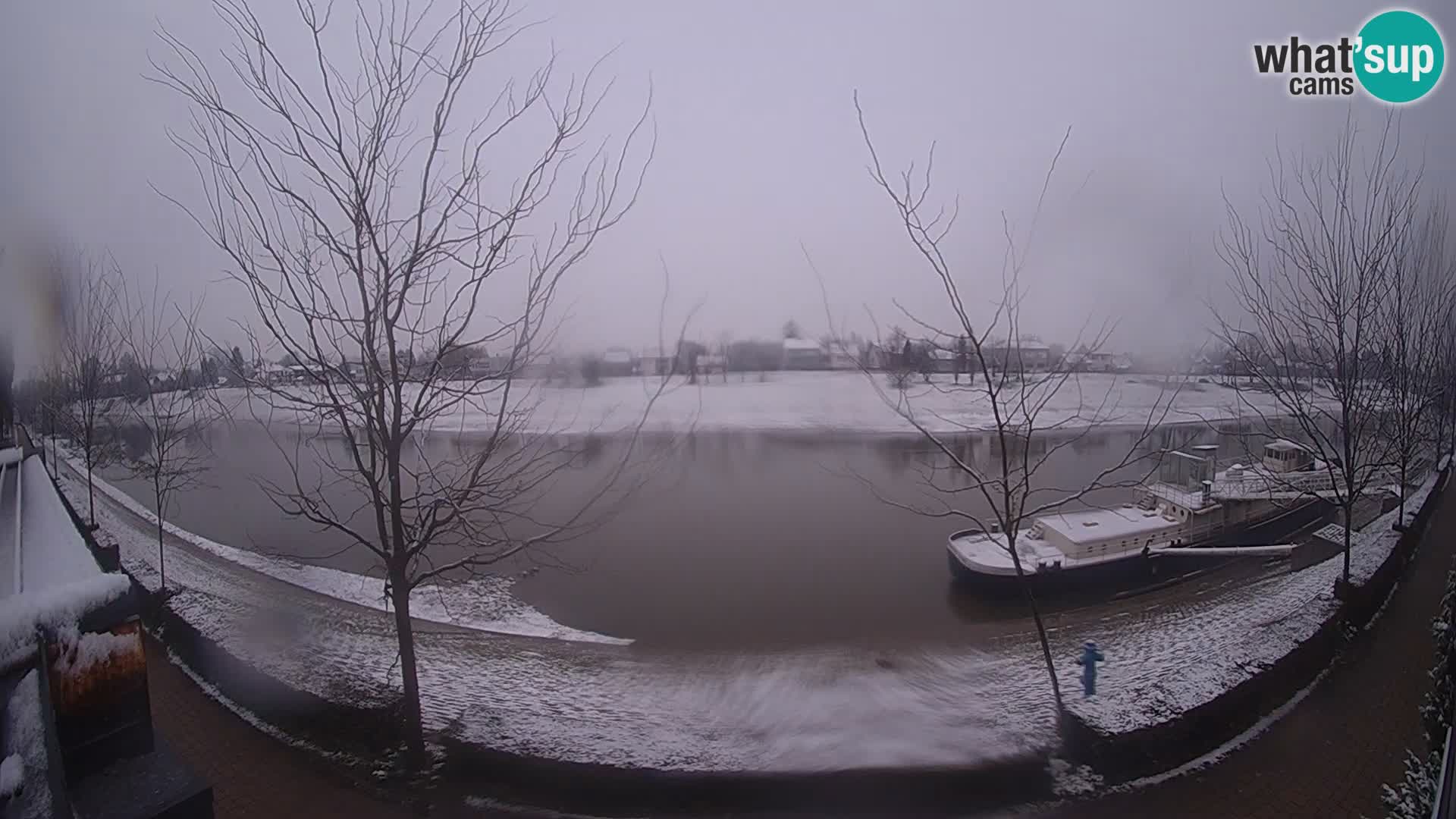 Sisak Live-Webcam Blick auf den Fluss Kolpa – Kroatien