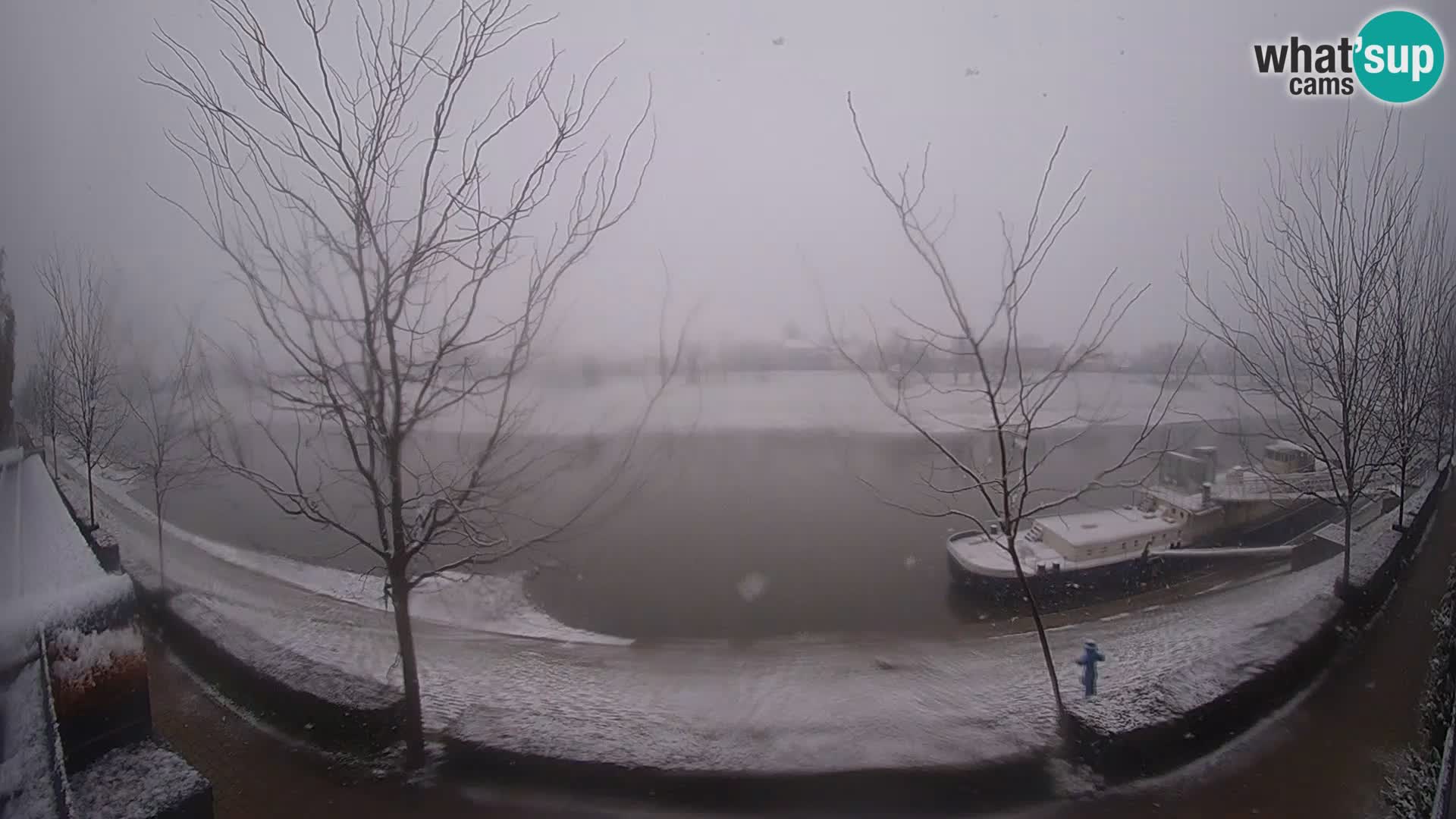 Sisak live webcam pogled na reku Kolpu