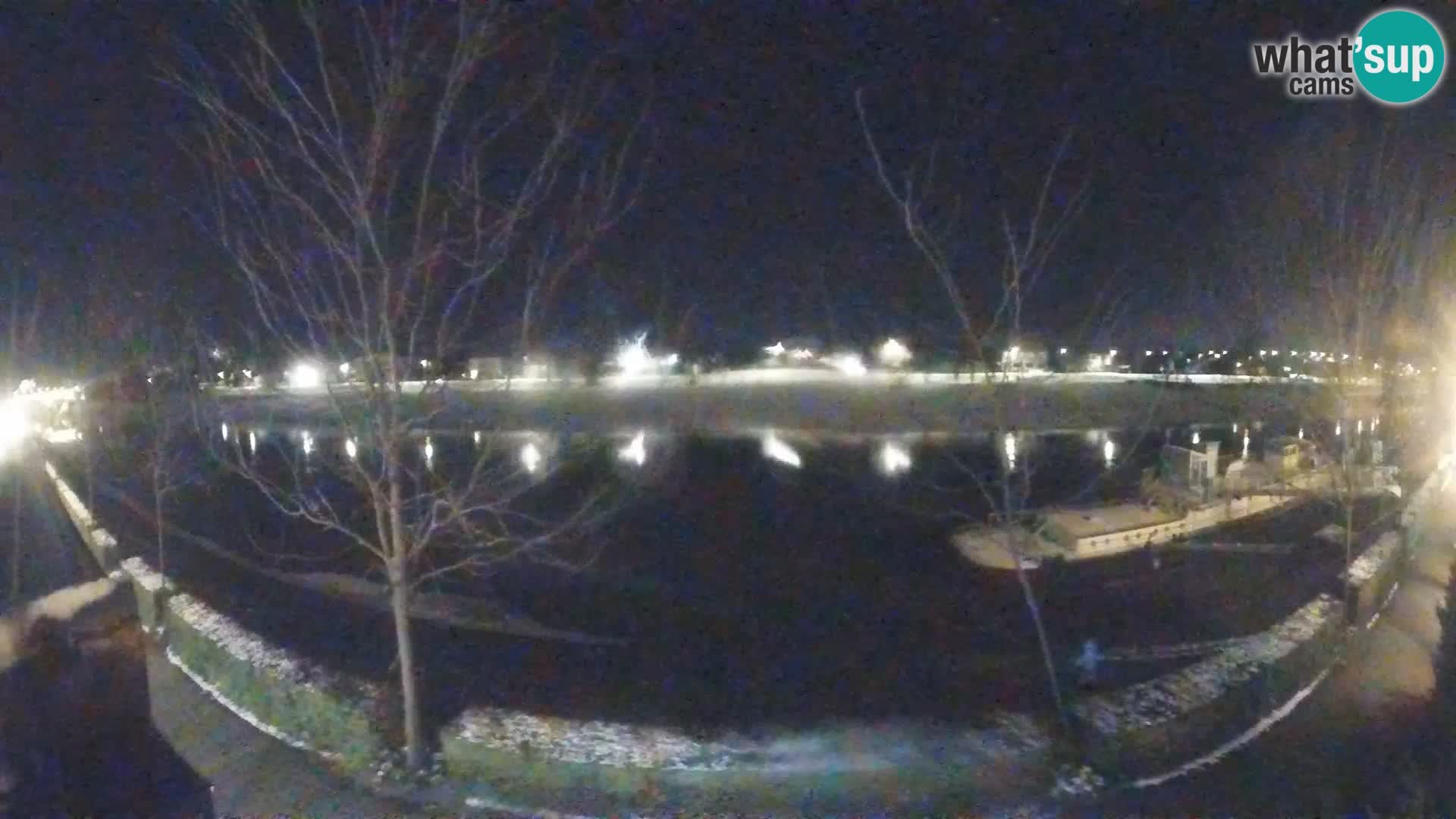 Sisak live webcam – vista sul fiume Kolpa – Croazia