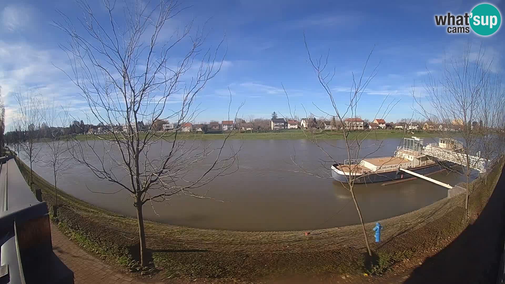 Sisak live webcam pogled na reku Kolpu