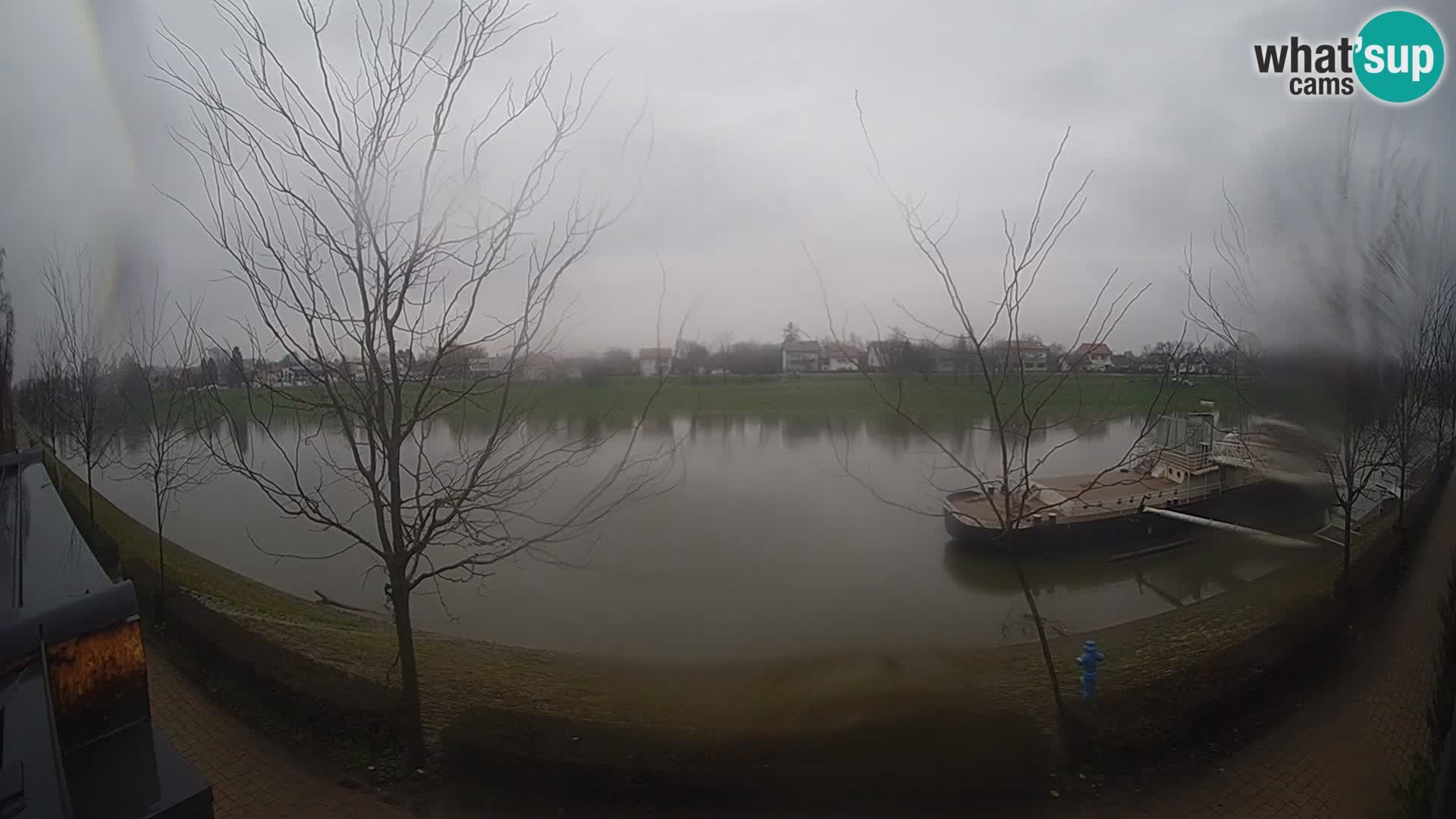 Sisak Live-Webcam Blick auf den Fluss Kolpa – Kroatien