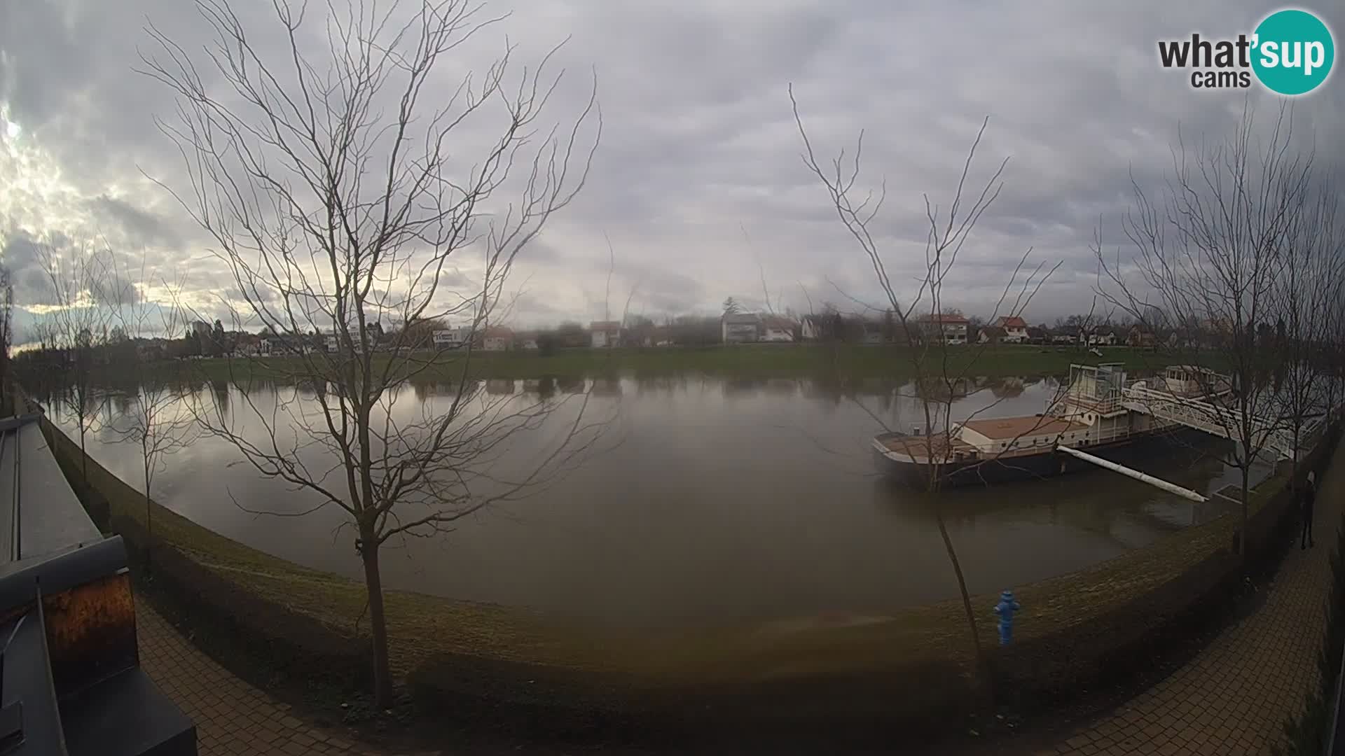 Sisak Live-Webcam Blick auf den Fluss Kolpa – Kroatien