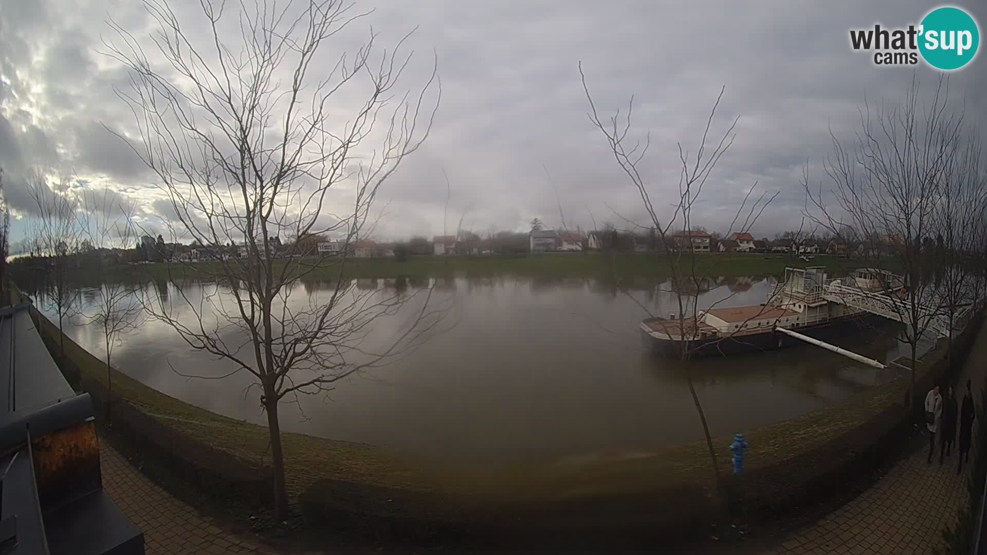 Sisak webcam en vivo Kolpa river view – Croacia