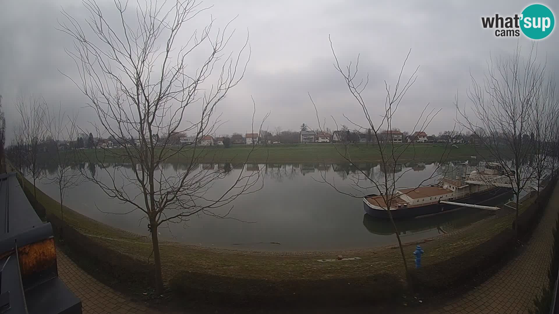 Sisak Live-Webcam Blick auf den Fluss Kolpa – Kroatien