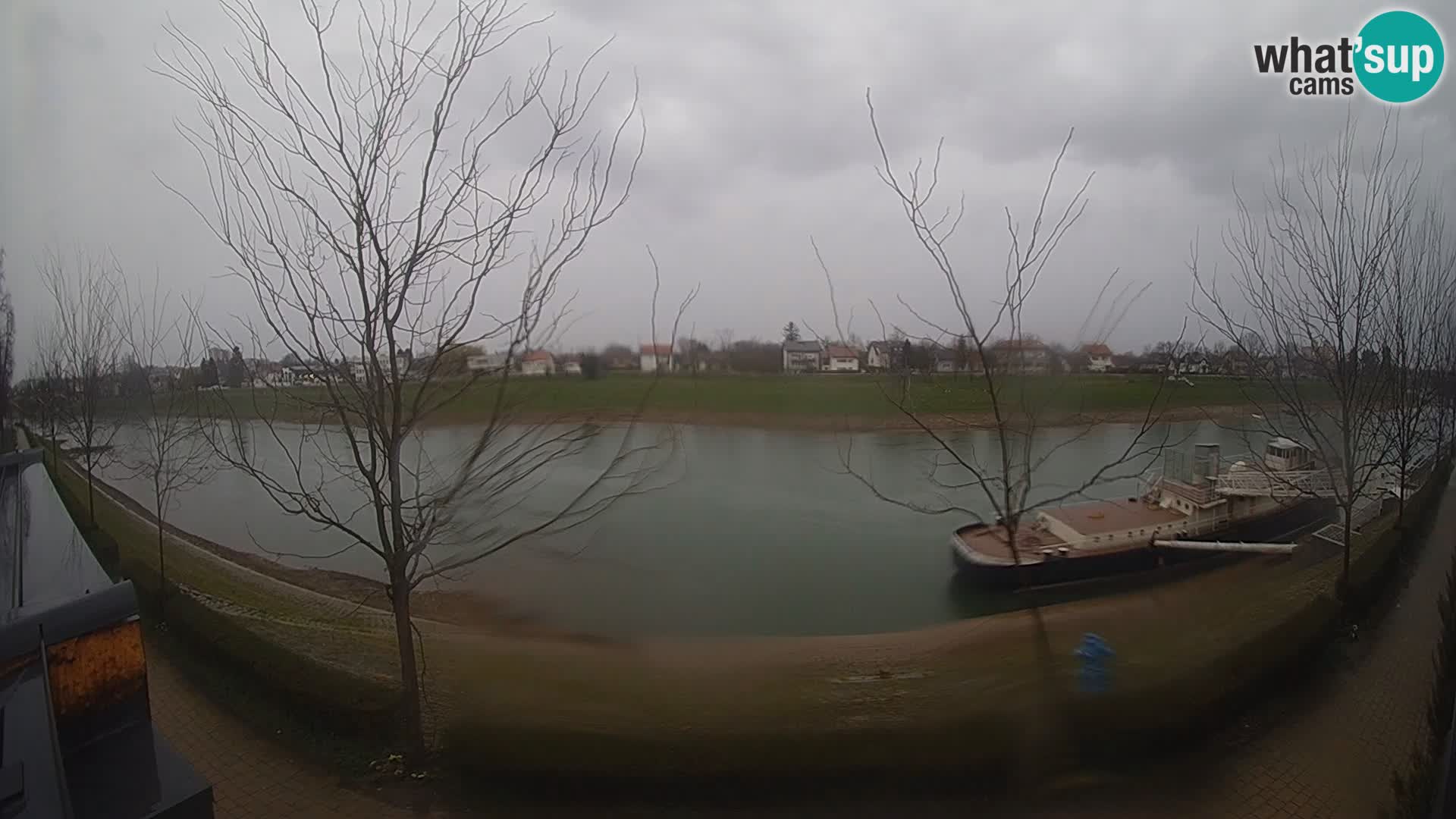 Sisak live webcam – vista sul fiume Kolpa – Croazia