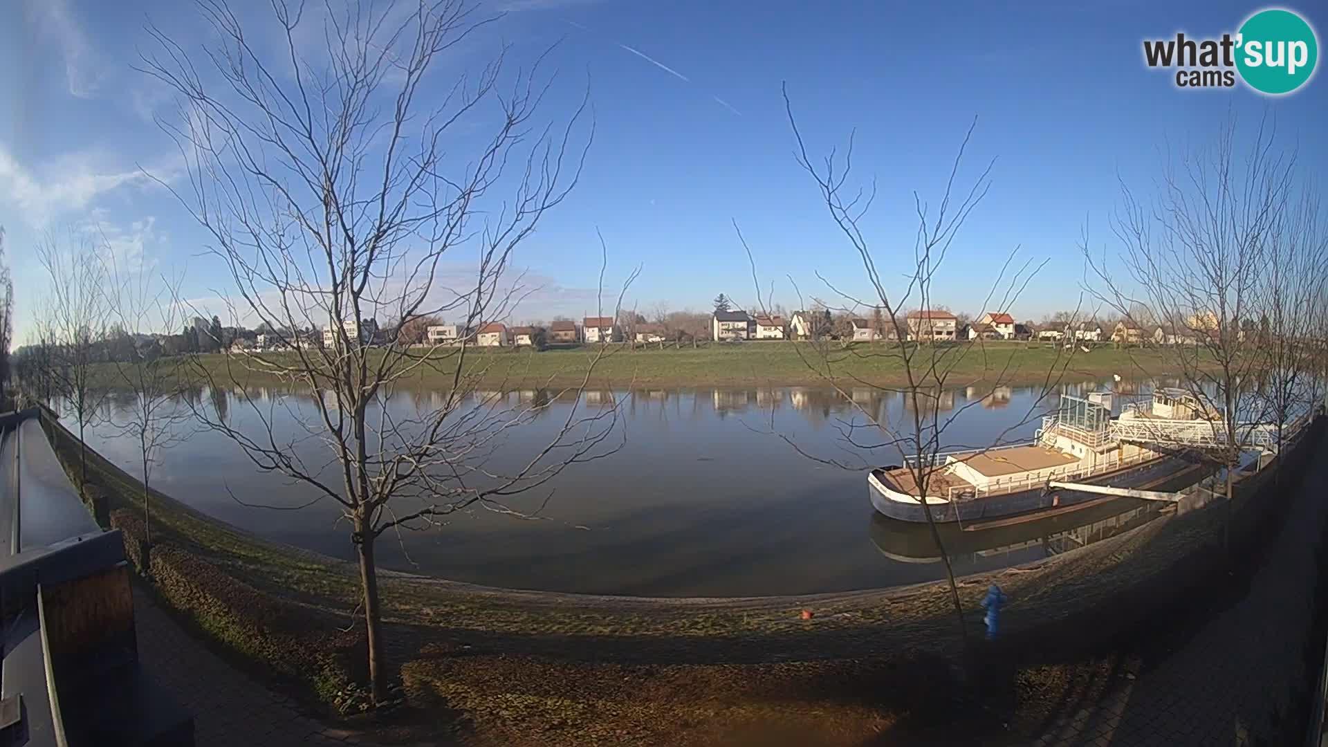 Sisak live webcam – vista sul fiume Kolpa – Croazia