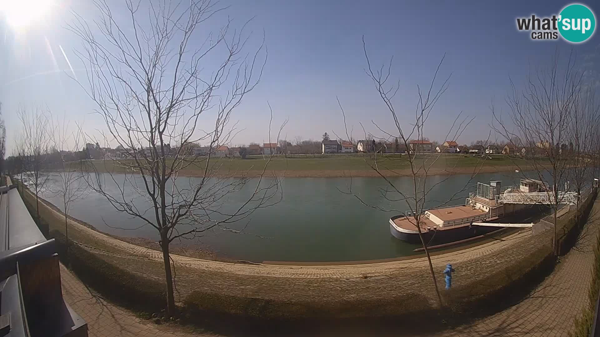 Sisak live webcam – vista sul fiume Kolpa – Croazia