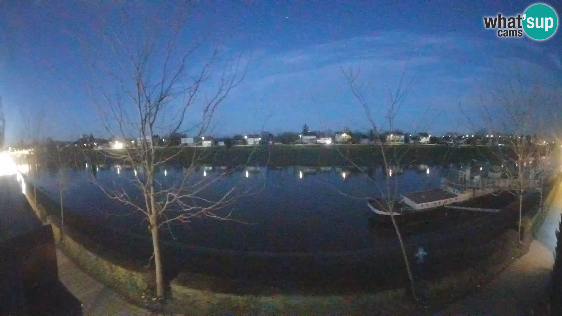 Sisak webcam en direct – vue sur la rivière Kolpa – Croatie