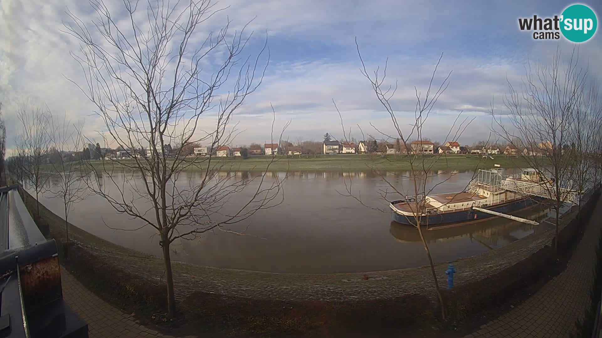 Sisak Live-Webcam Blick auf den Fluss Kolpa – Kroatien