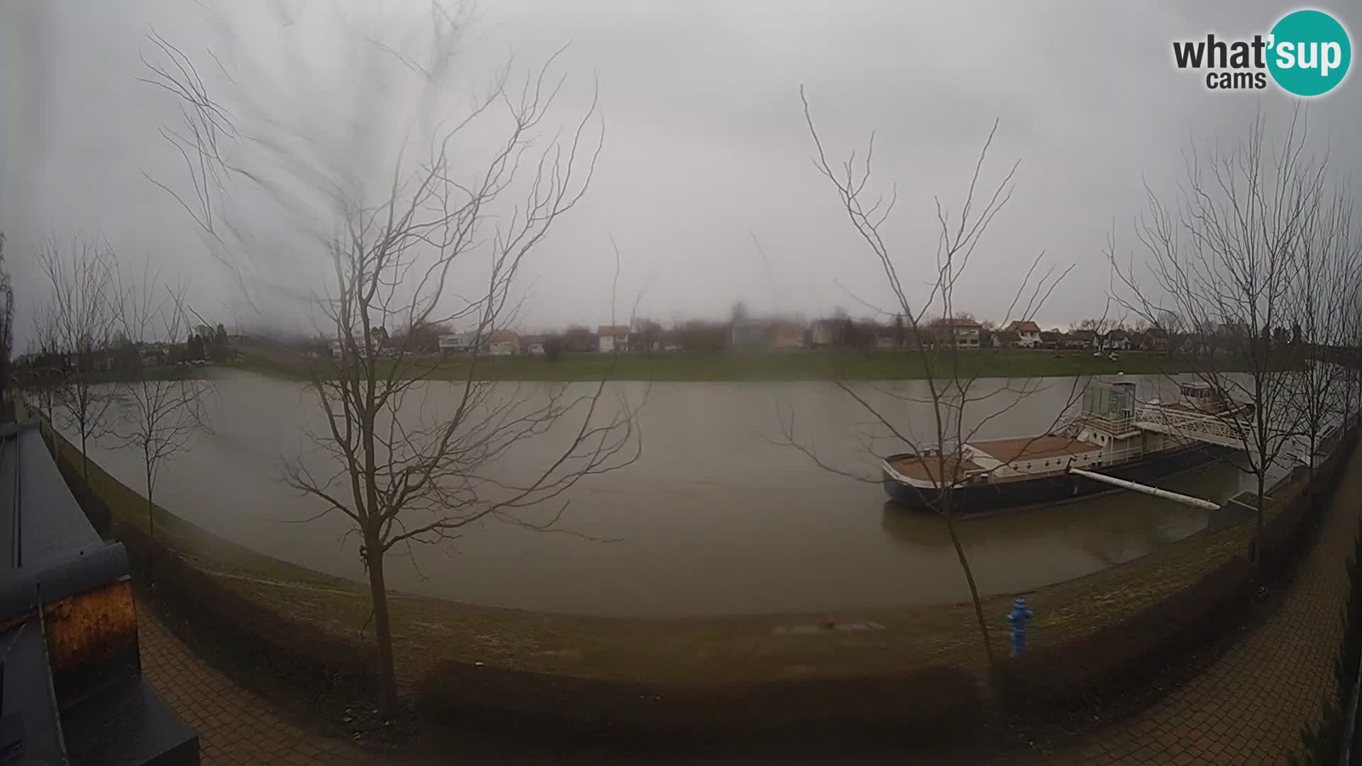 Sisak live webcam – vista sul fiume Kolpa – Croazia