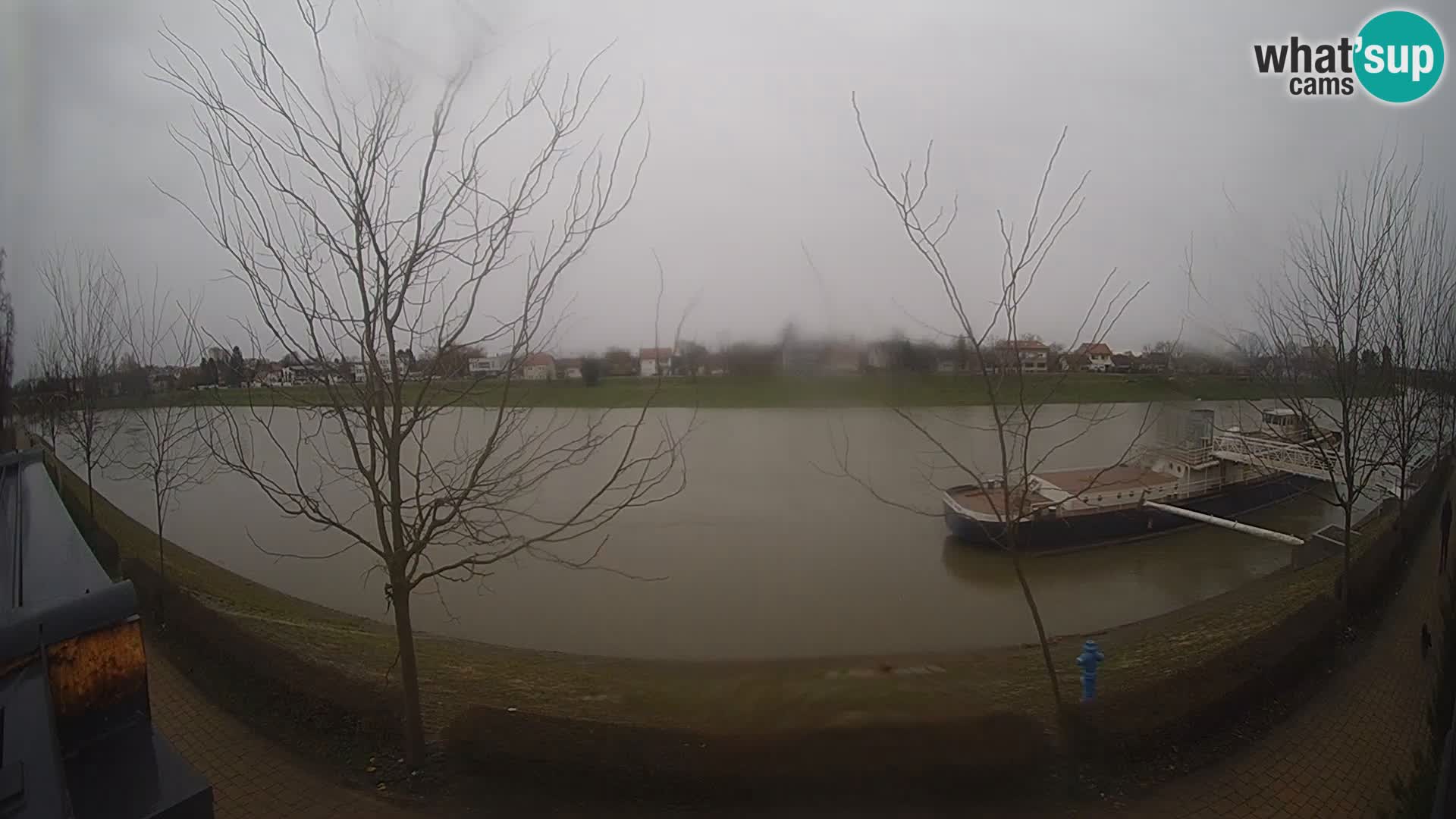 Sisak Live-Webcam Blick auf den Fluss Kolpa – Kroatien