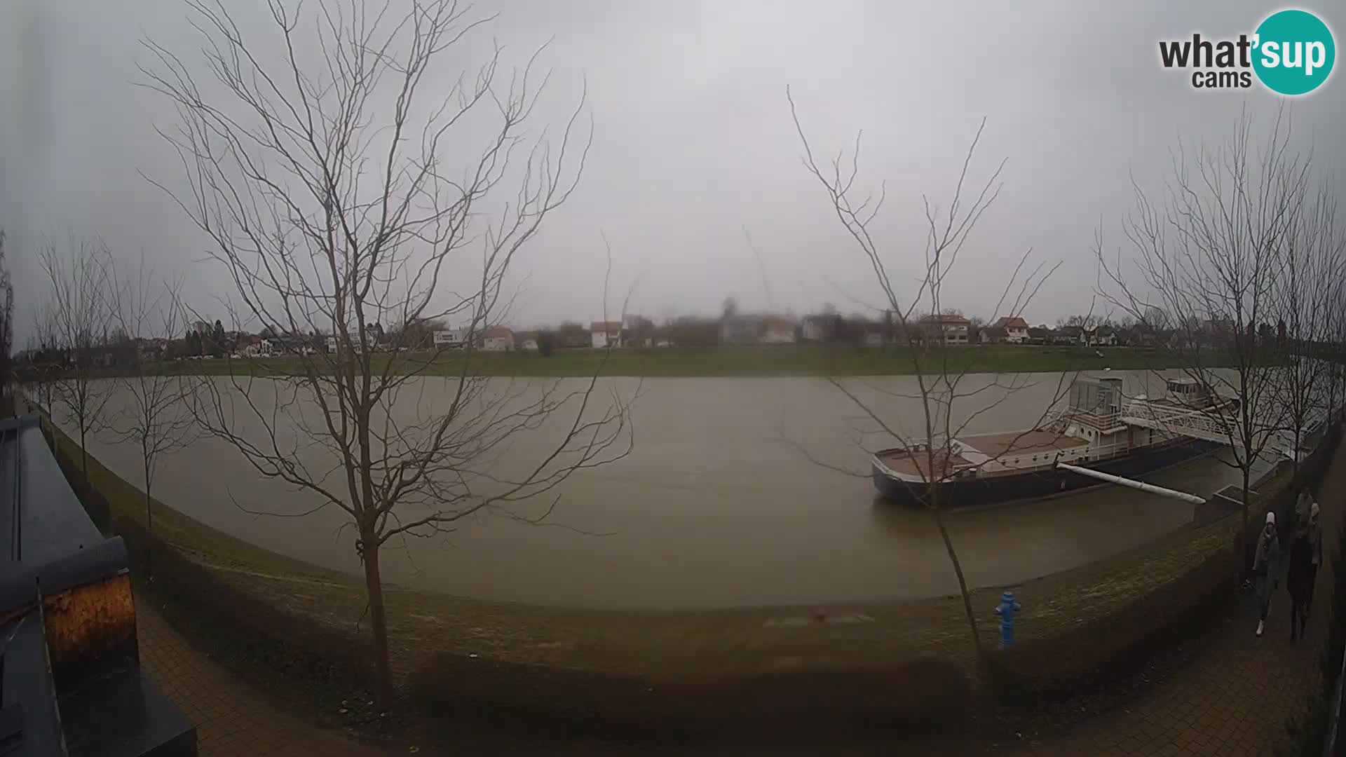 Sisak live webcam Kolpa river view – Croatia