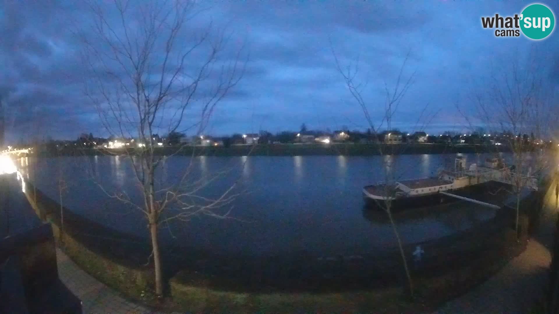 Sisak live webcam – vista sul fiume Kolpa – Croazia