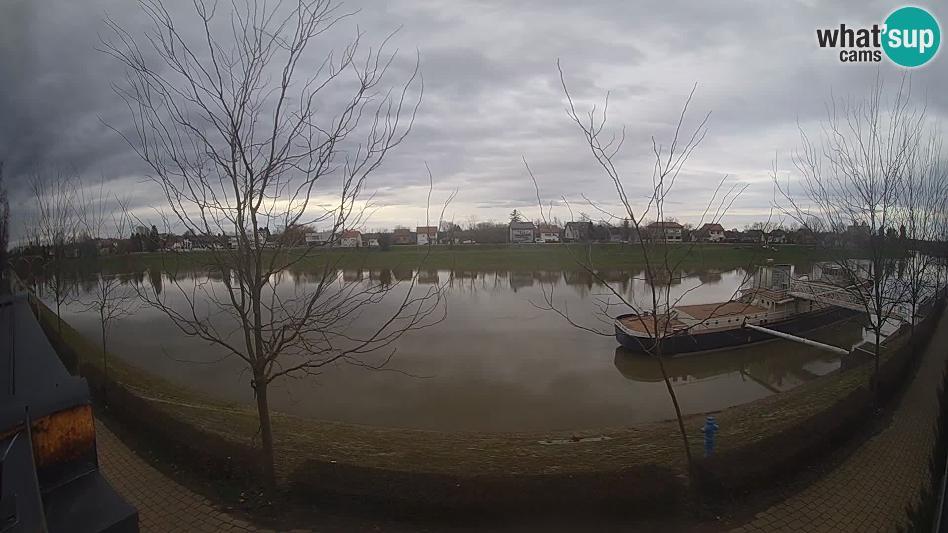 Sisak live webcam – vista sul fiume Kolpa – Croazia