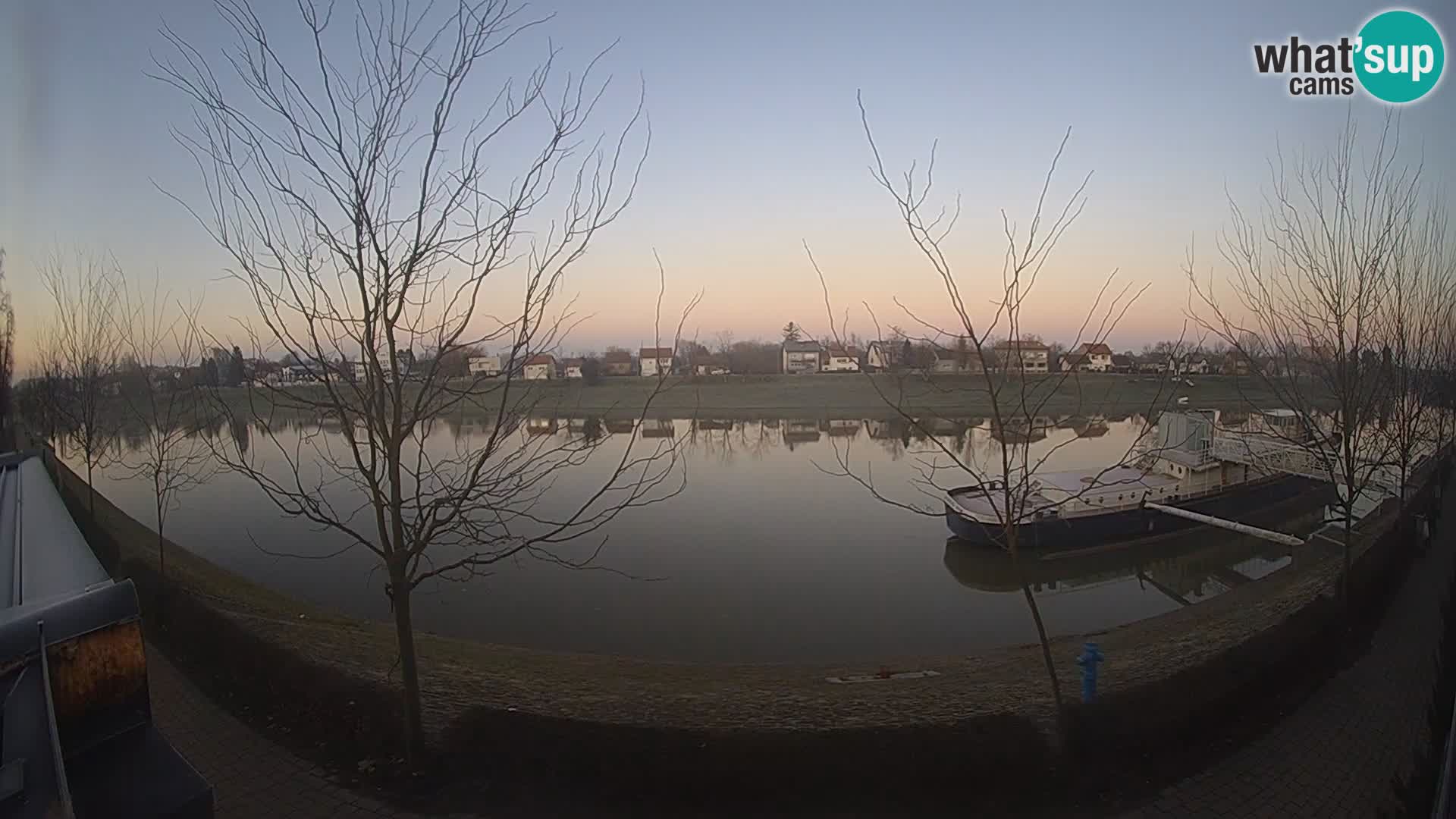 Sisak Live-Webcam Blick auf den Fluss Kolpa – Kroatien