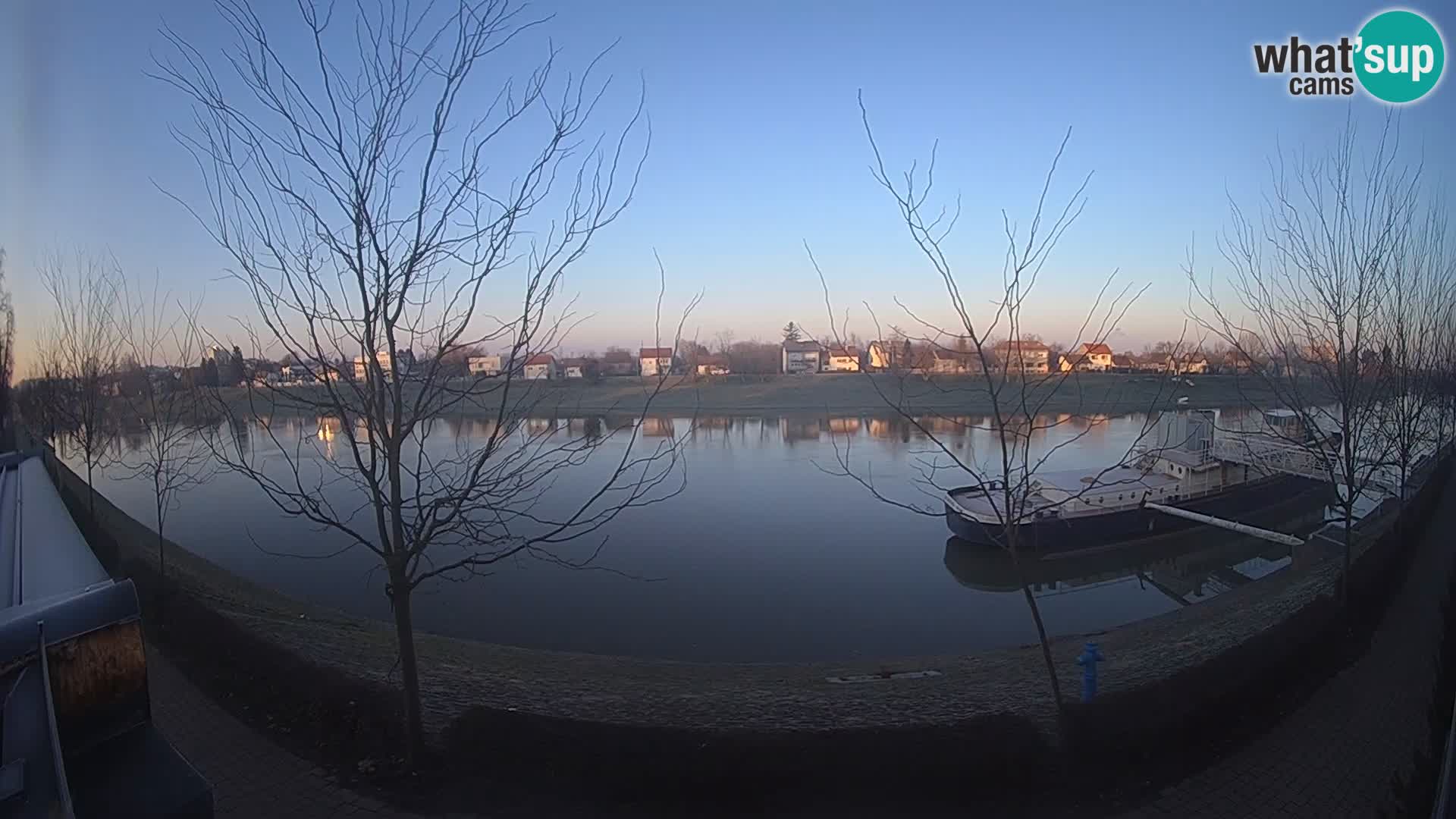 Sisak live webcam pogled na reku Kolpu