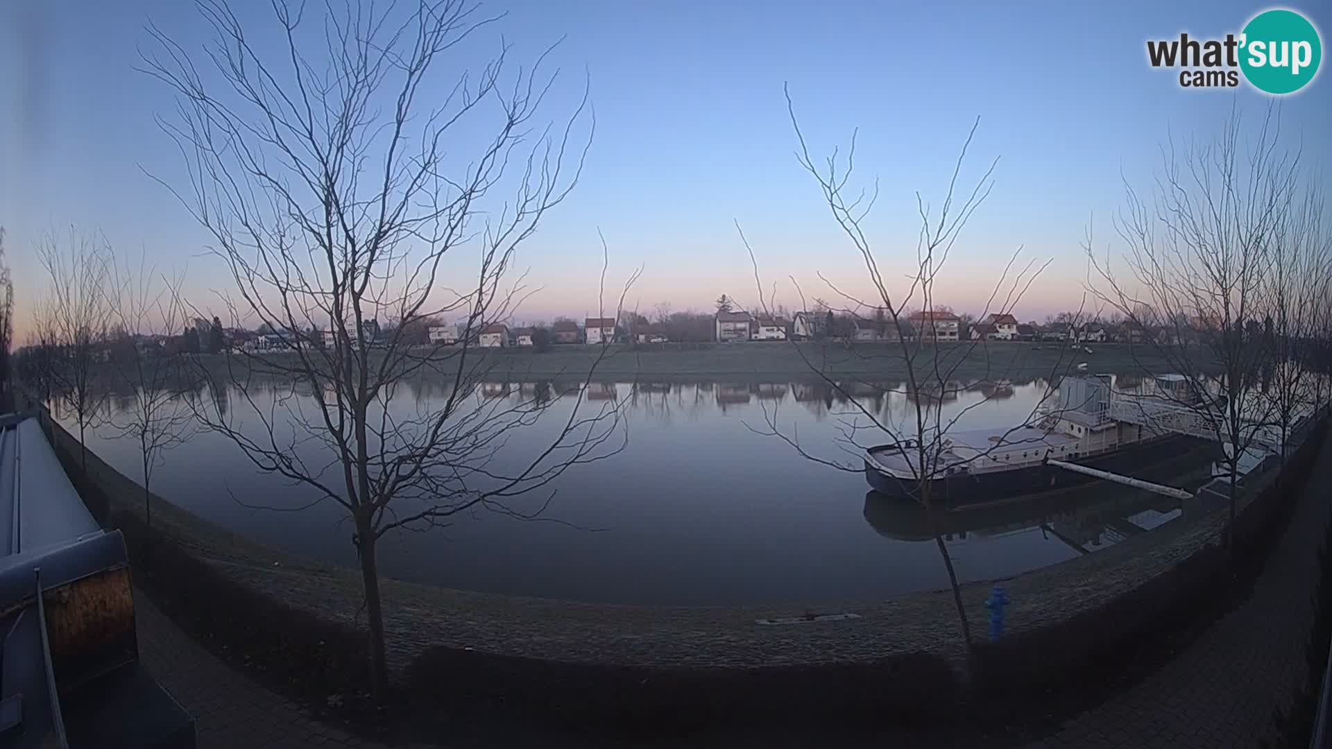 Sisak webcam en vivo Kolpa river view – Croacia