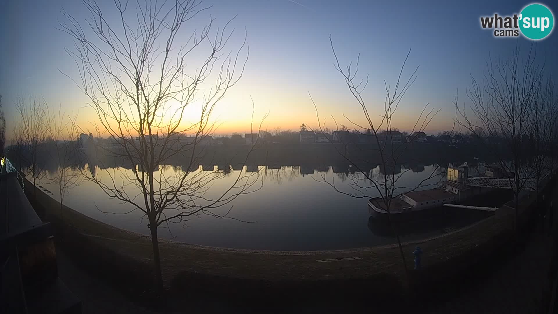 Sisak webcam en direct – vue sur la rivière Kolpa – Croatie