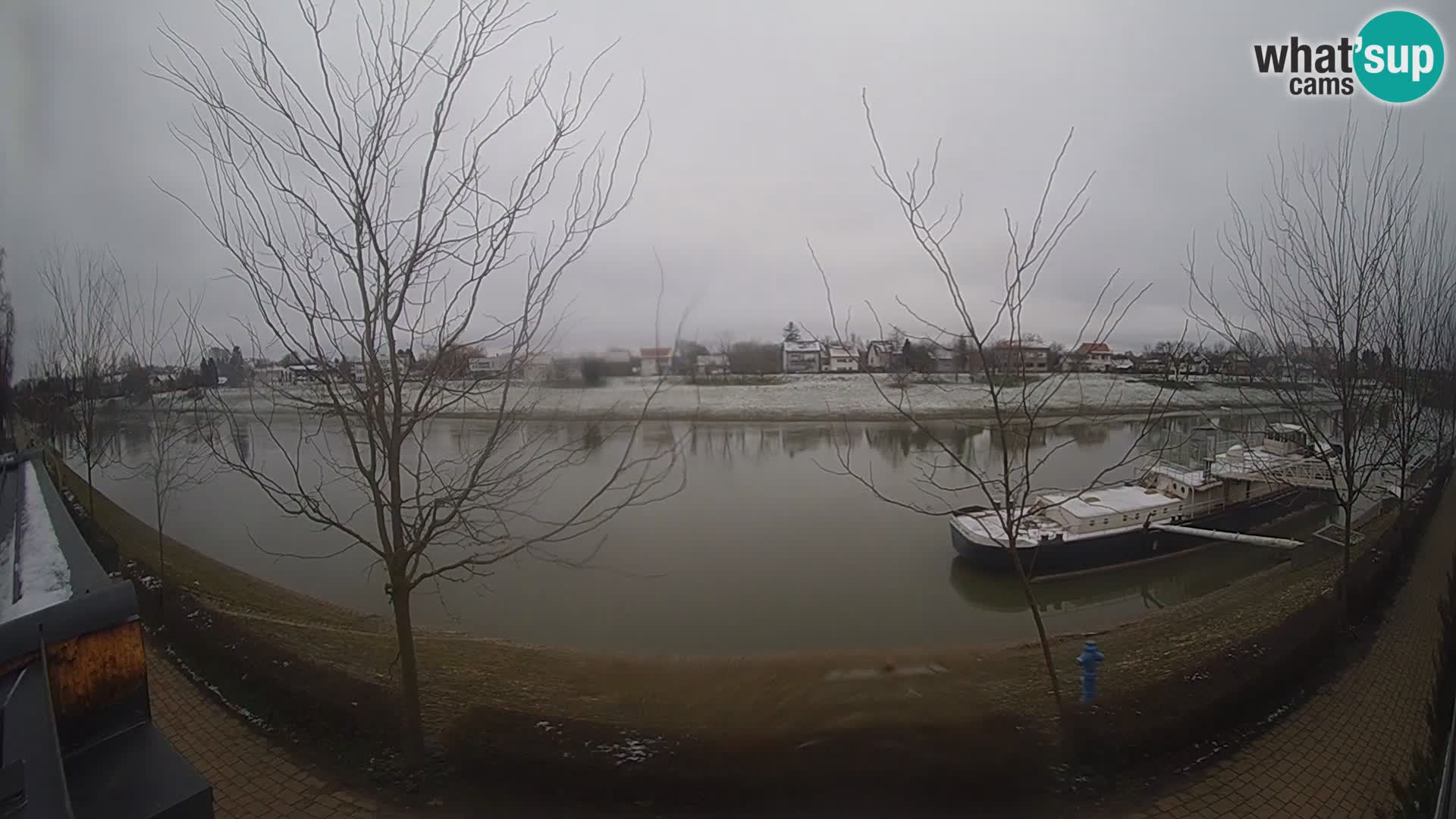 Sisak webcam en direct – vue sur la rivière Kolpa – Croatie