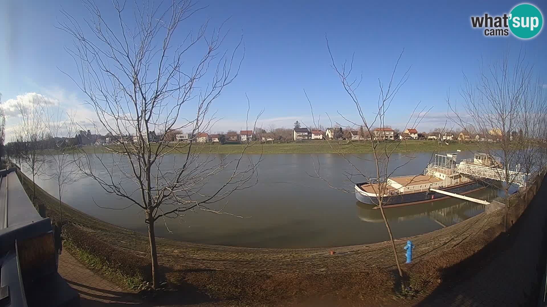 Sisak Live-Webcam Blick auf den Fluss Kolpa – Kroatien