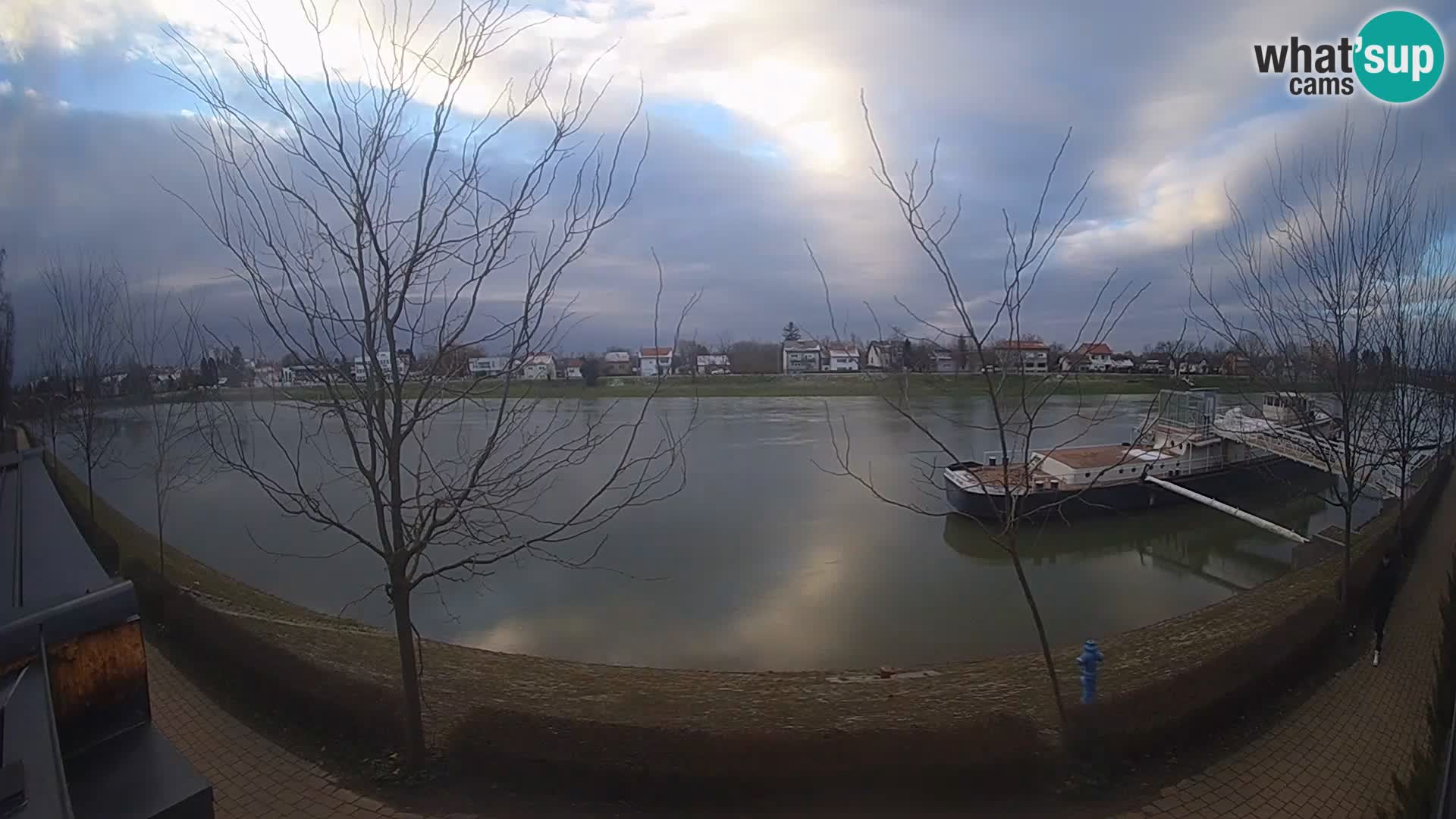 Sisak live webcam Kolpa river view – Croatia