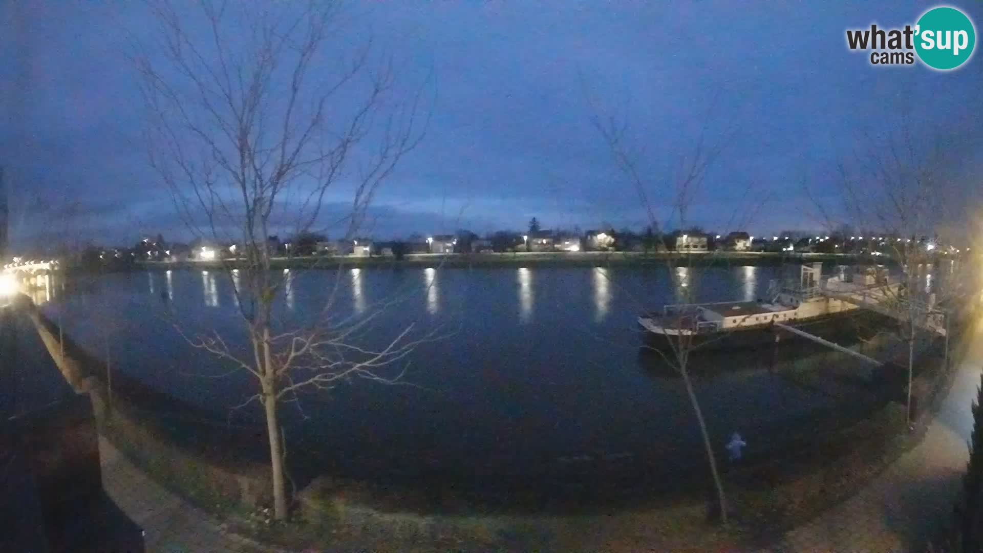 Sisak live webcam Kolpa river view – Croatia