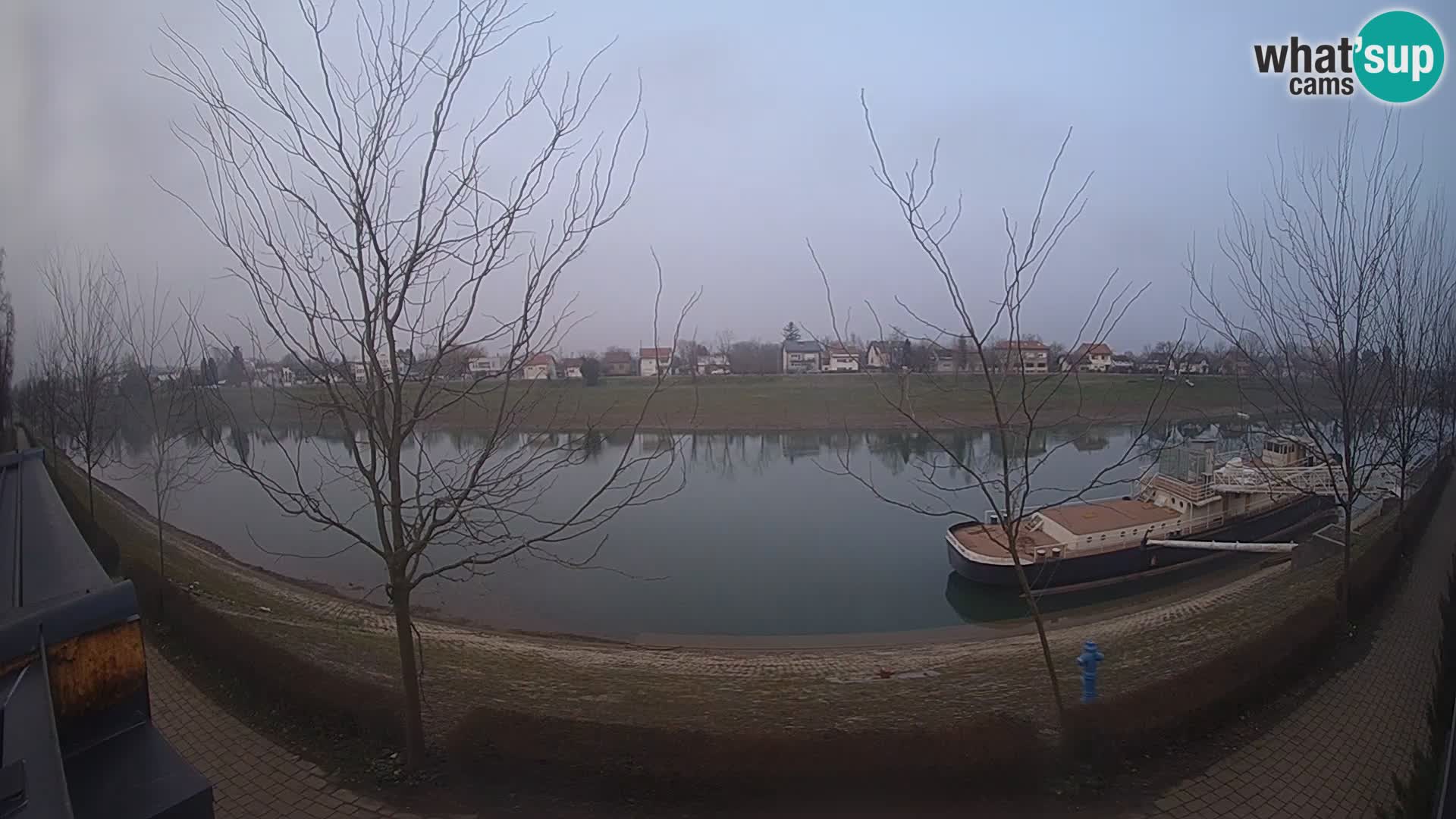 Sisak Live-Webcam Blick auf den Fluss Kolpa – Kroatien