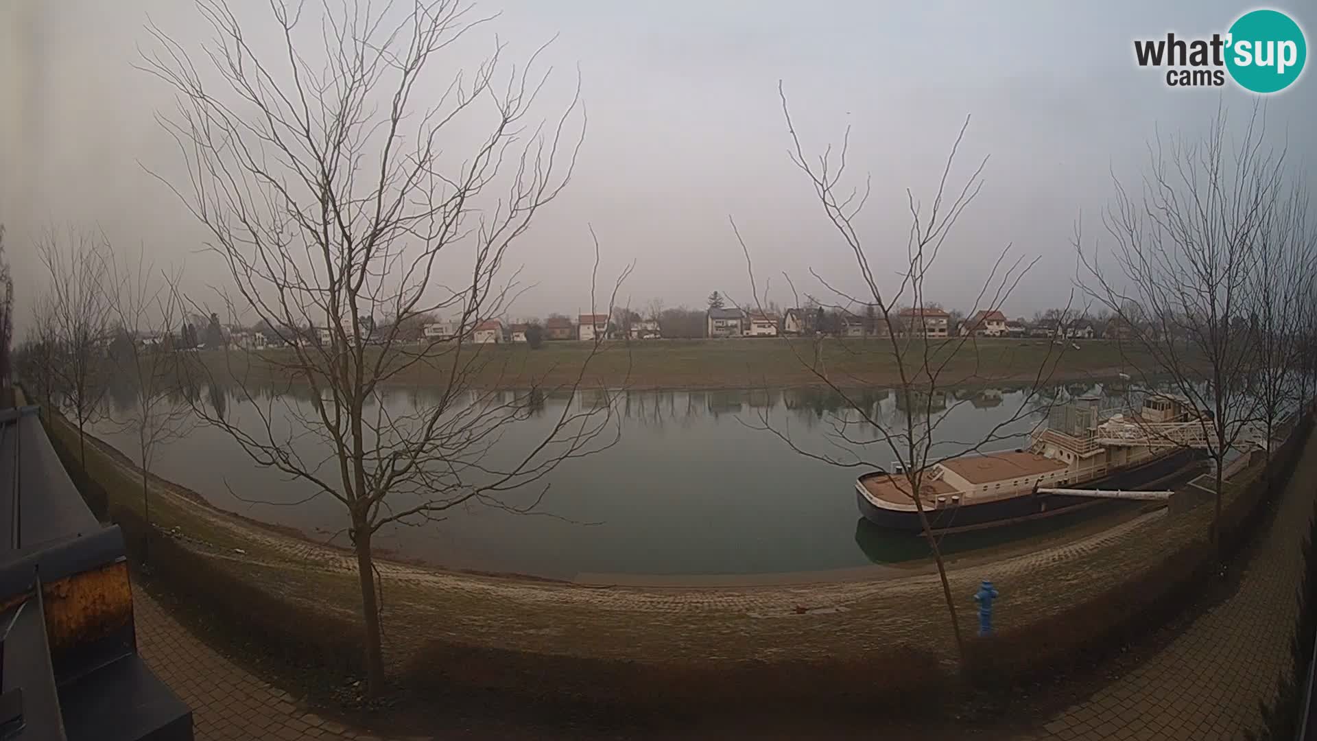 Sisak webcam en direct – vue sur la rivière Kolpa – Croatie