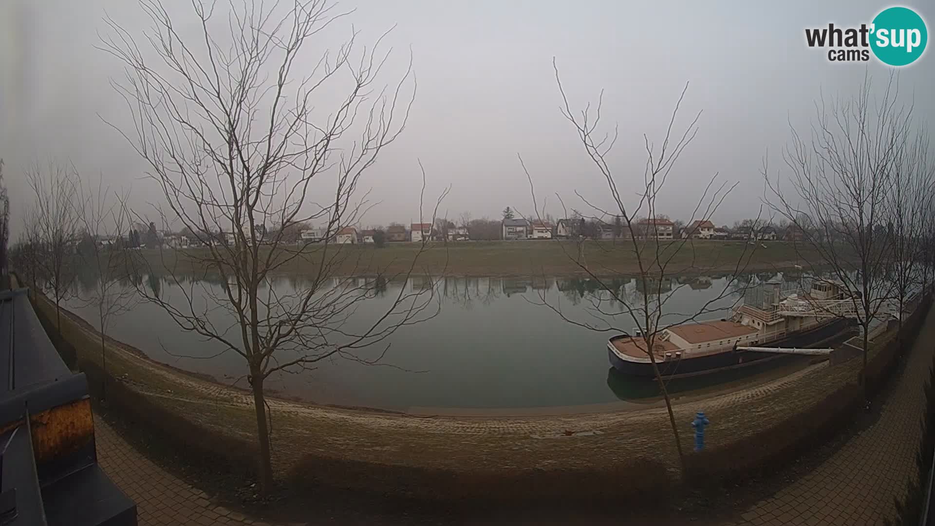 Sisak live webcam – vista sul fiume Kolpa – Croazia