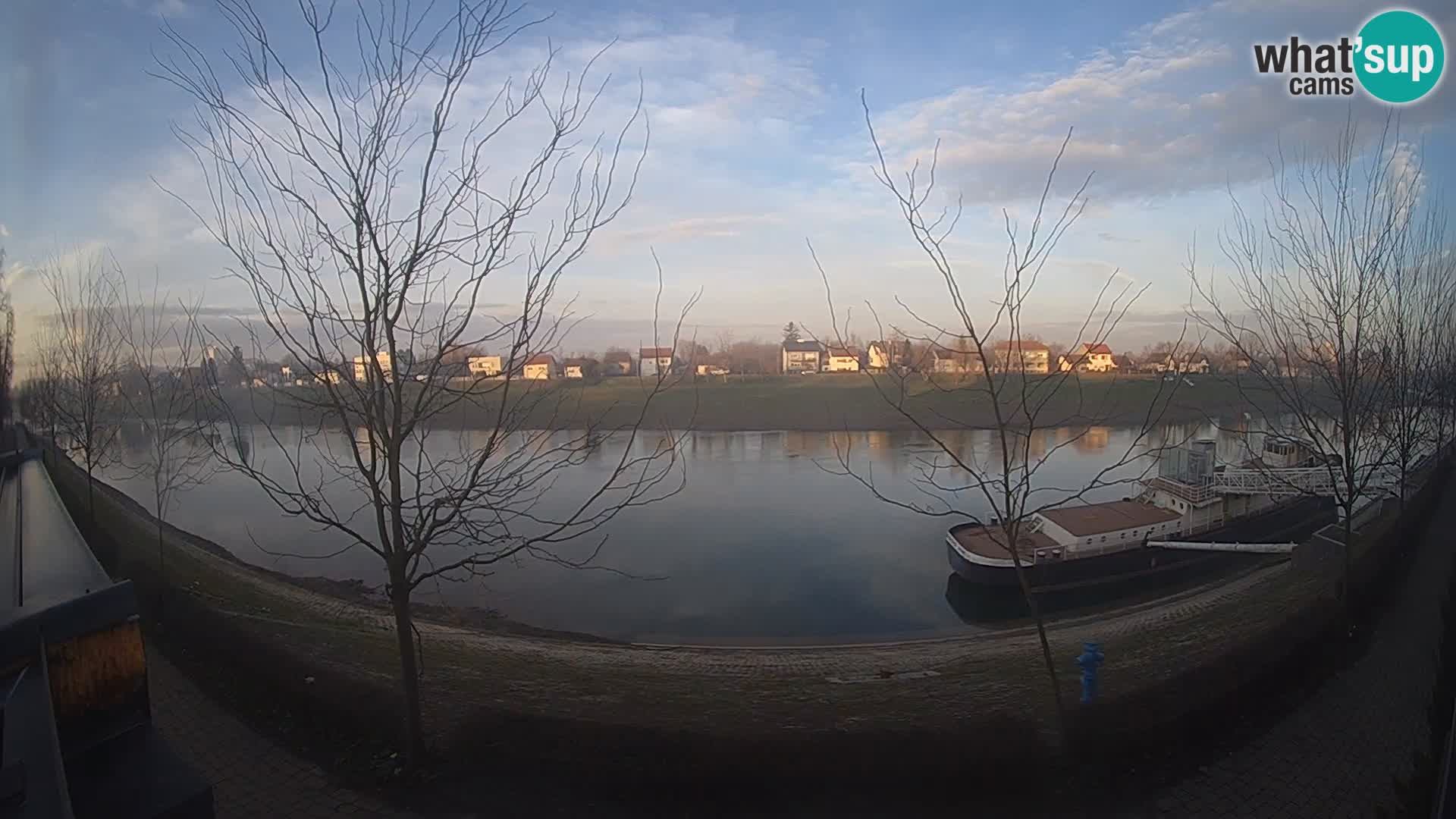 Sisak webcam en vivo Kolpa river view – Croacia