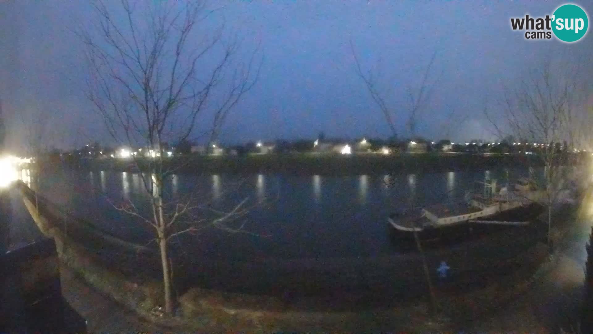 Sisak live webcam – vista sul fiume Kolpa – Croazia