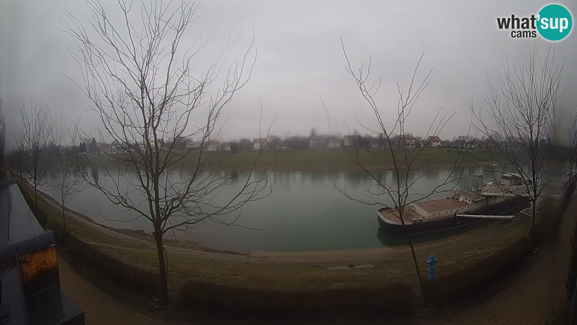 Sisak live webcam – vista sul fiume Kolpa – Croazia