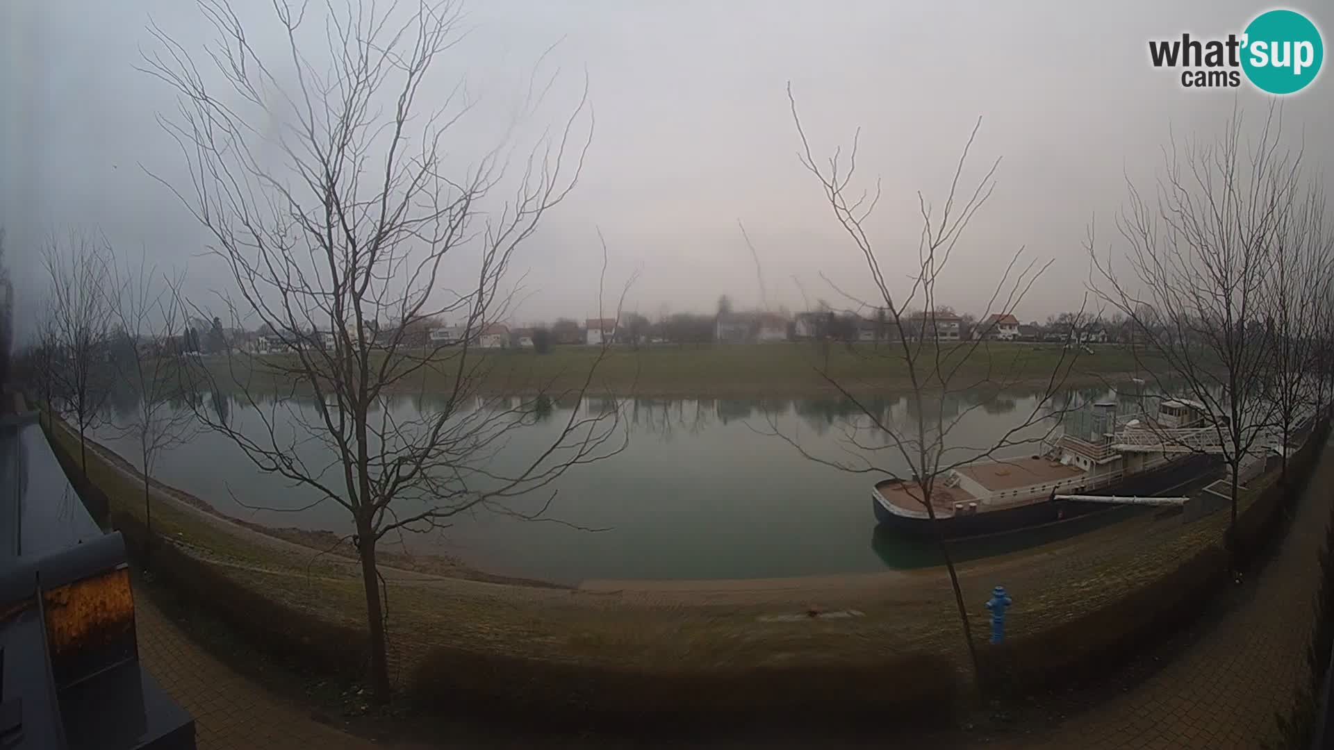 Sisak live webcam – vista sul fiume Kolpa – Croazia