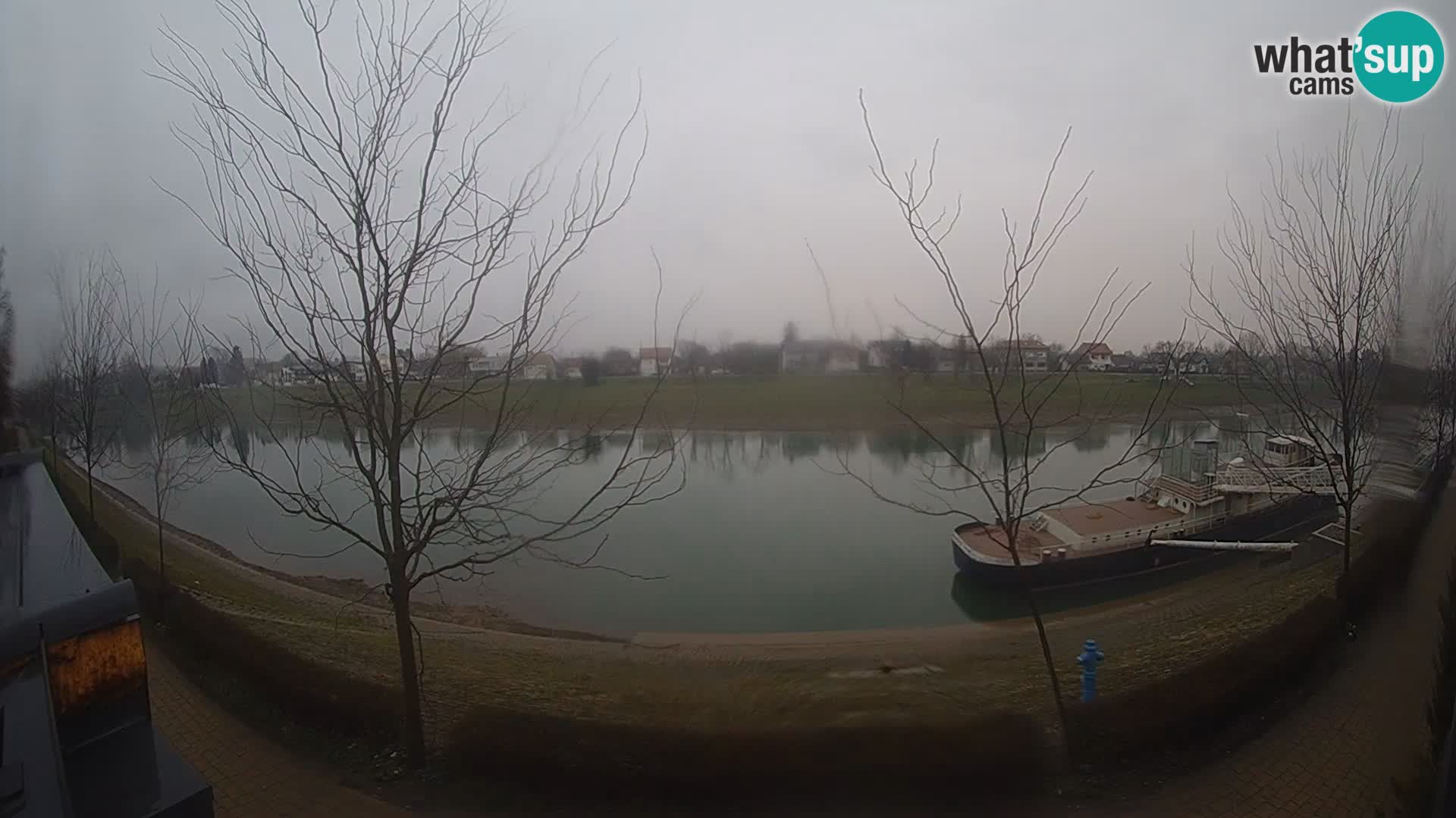 Sisak live webcam pogled na reku Kolpu