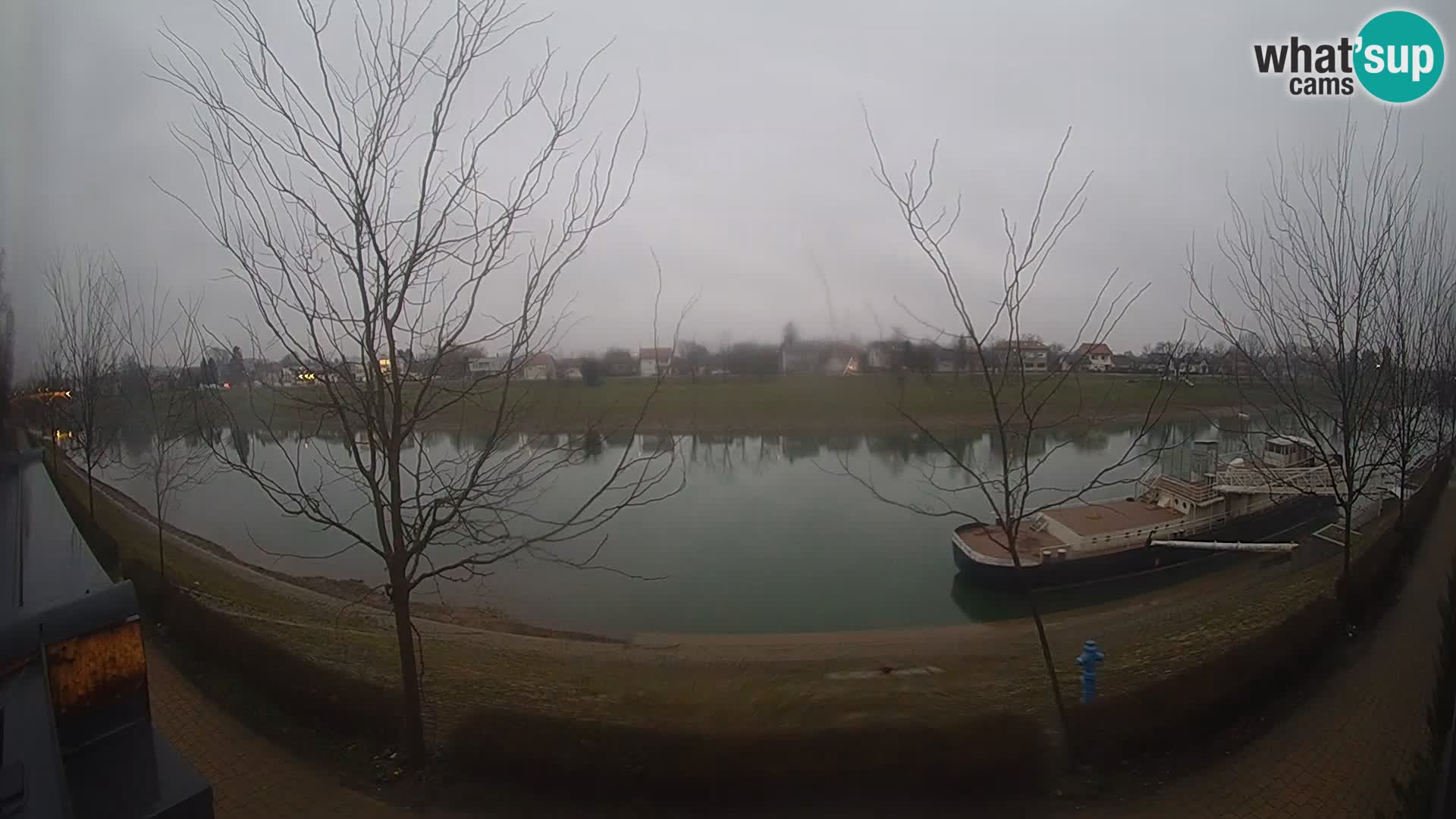 Sisak Live-Webcam Blick auf den Fluss Kolpa – Kroatien