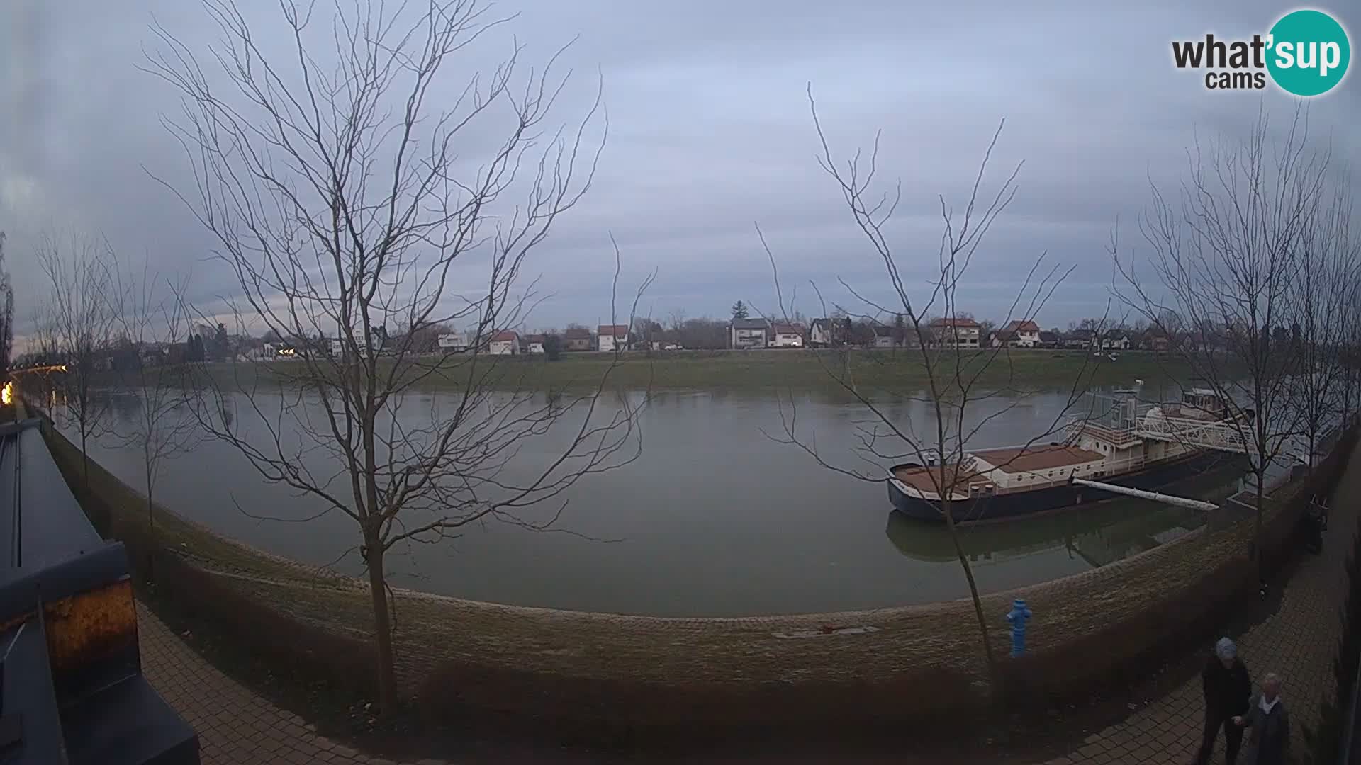 Sisak live webcam pogled na reku Kolpu