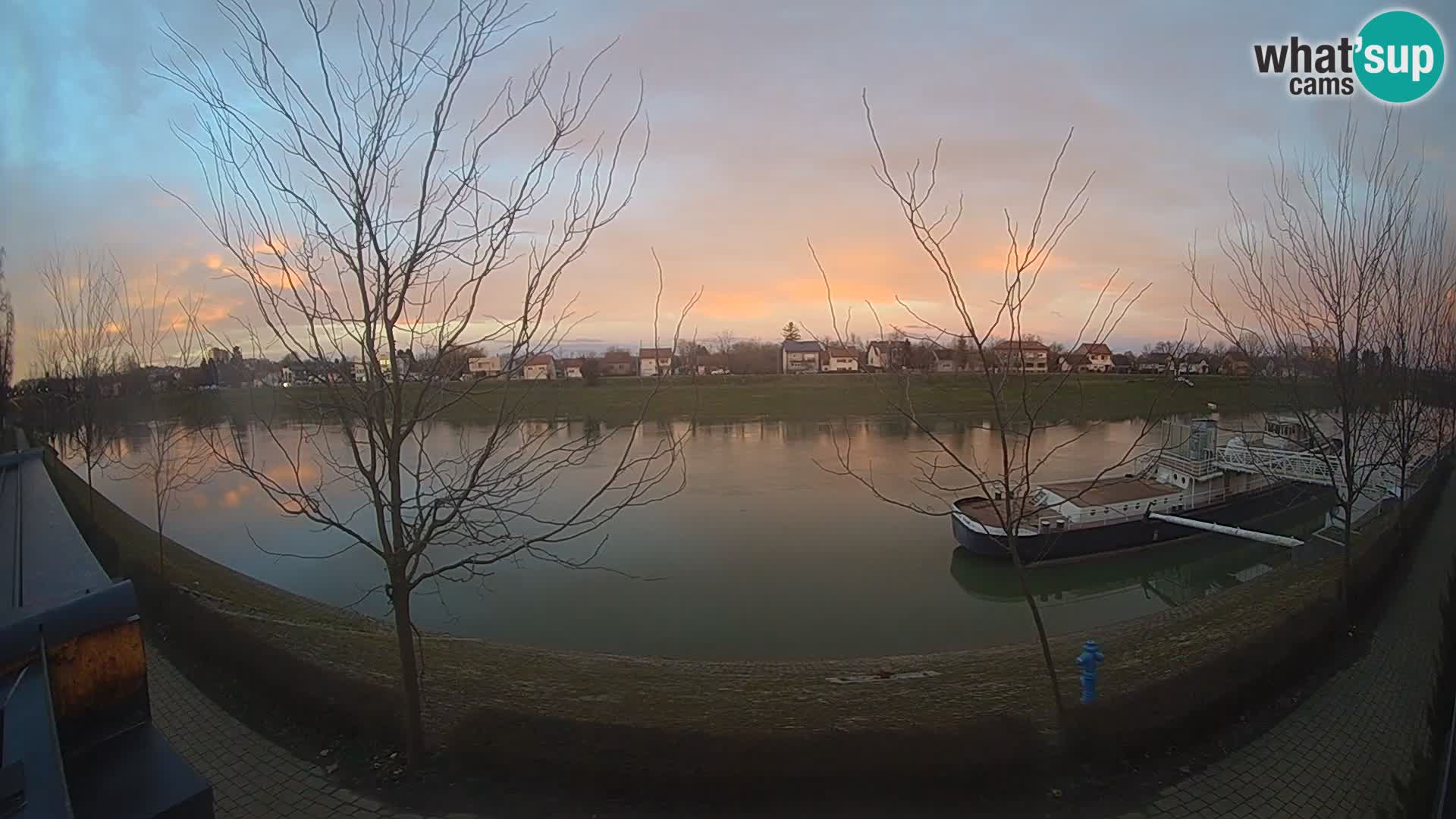 Sisak webcam en vivo Kolpa river view – Croacia