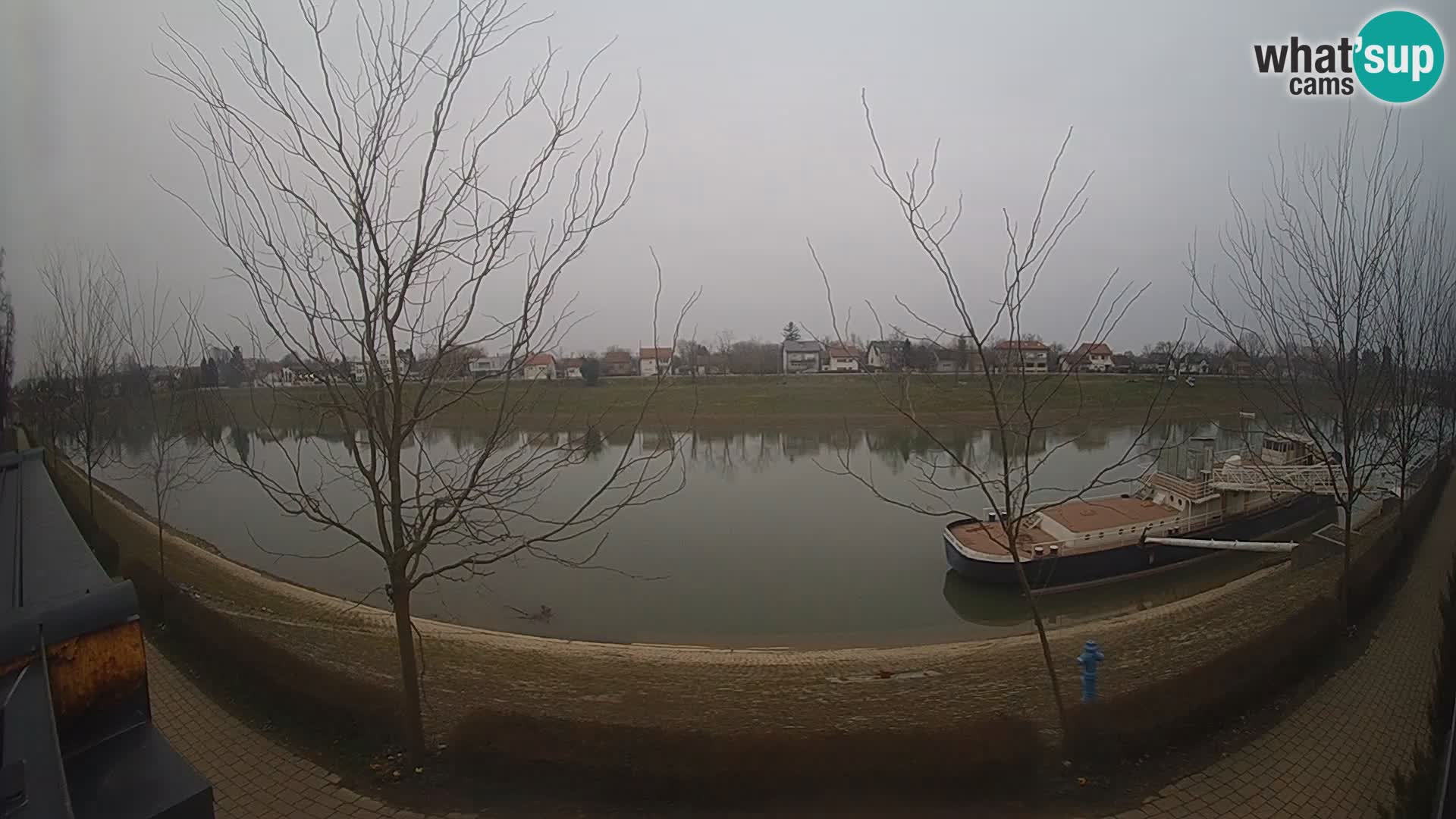 Sisak live webcam pogled na reku Kolpu